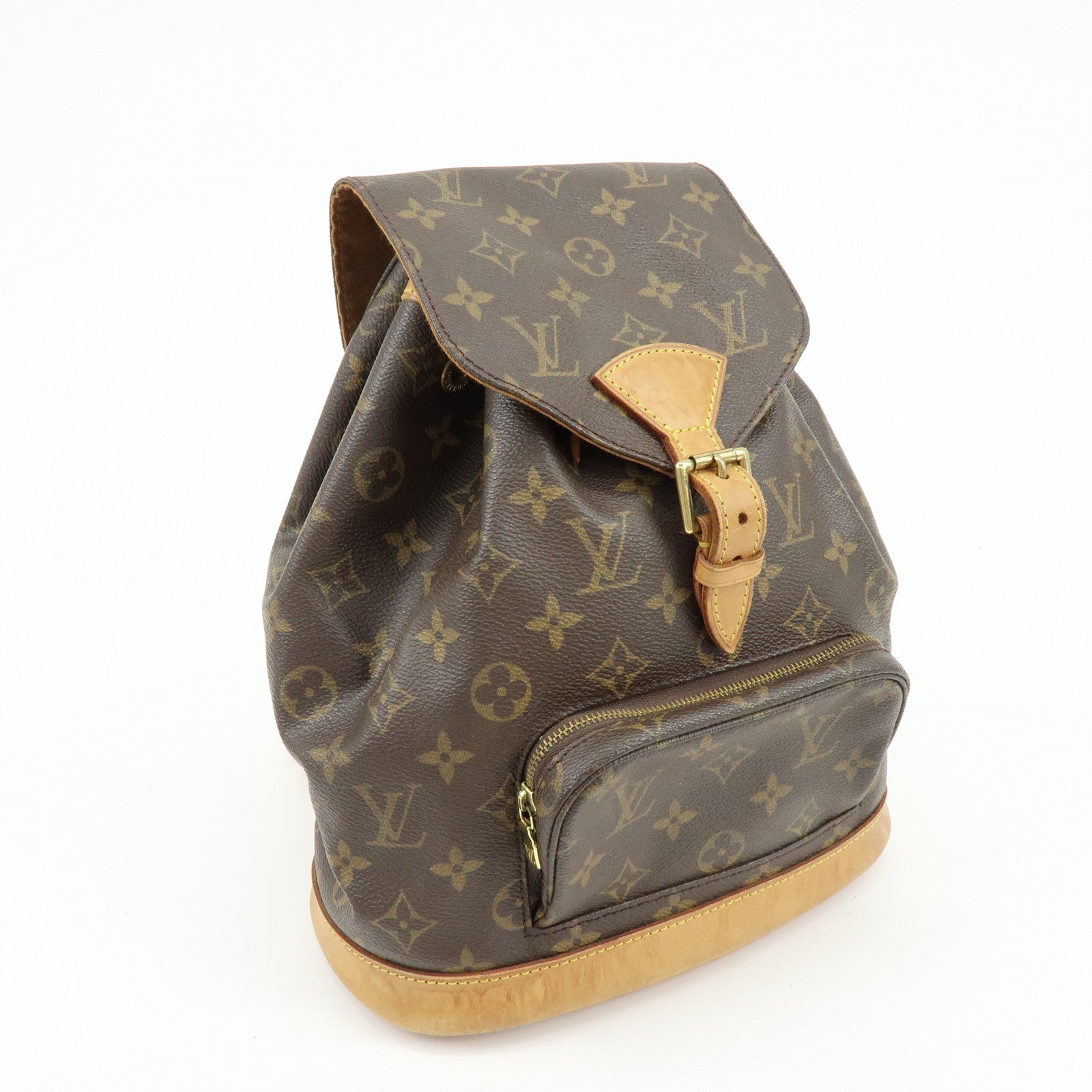 Louis Vuitton Monogram Montsouris MM Backpack Rucksack Brown M51136