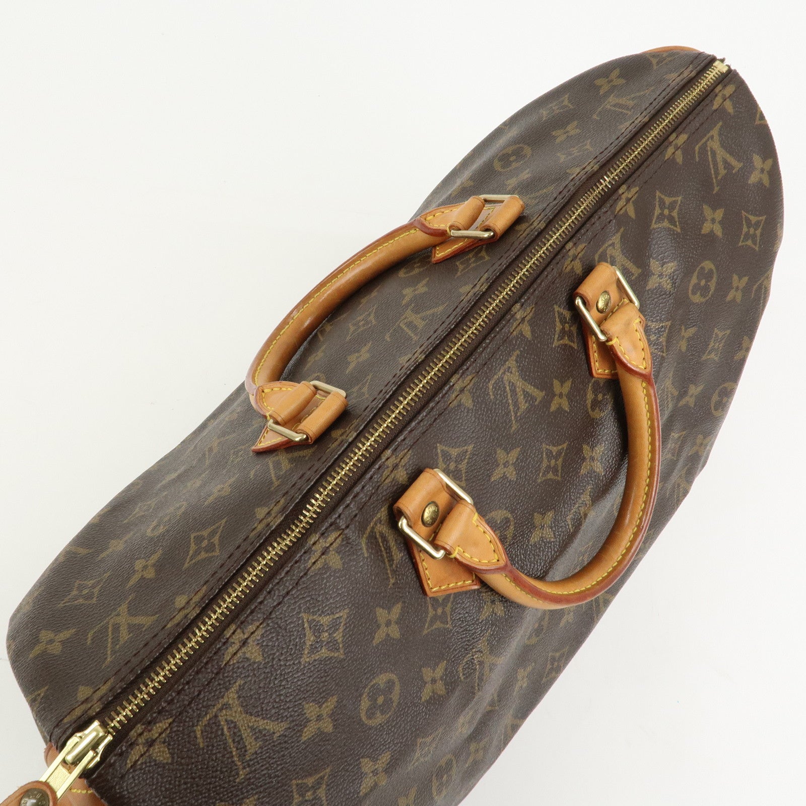 Louis Vuitton Monogram Speedy 40 Hand Bag Boston Bag Brown M41522
