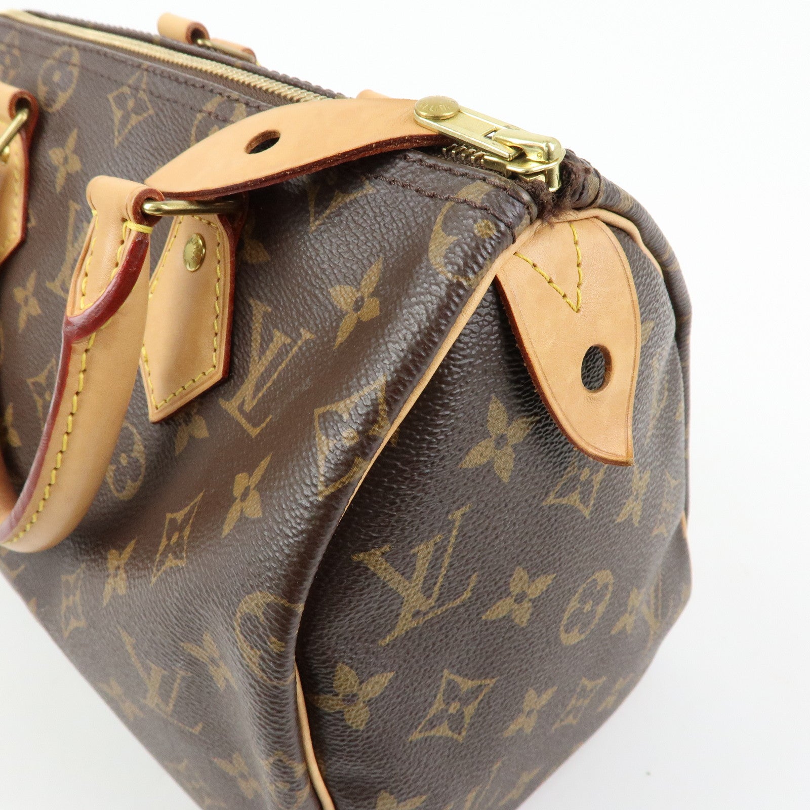 Louis Vuitton Monogram Speedy 25 Hand Bag Boston Bag Brown M41109