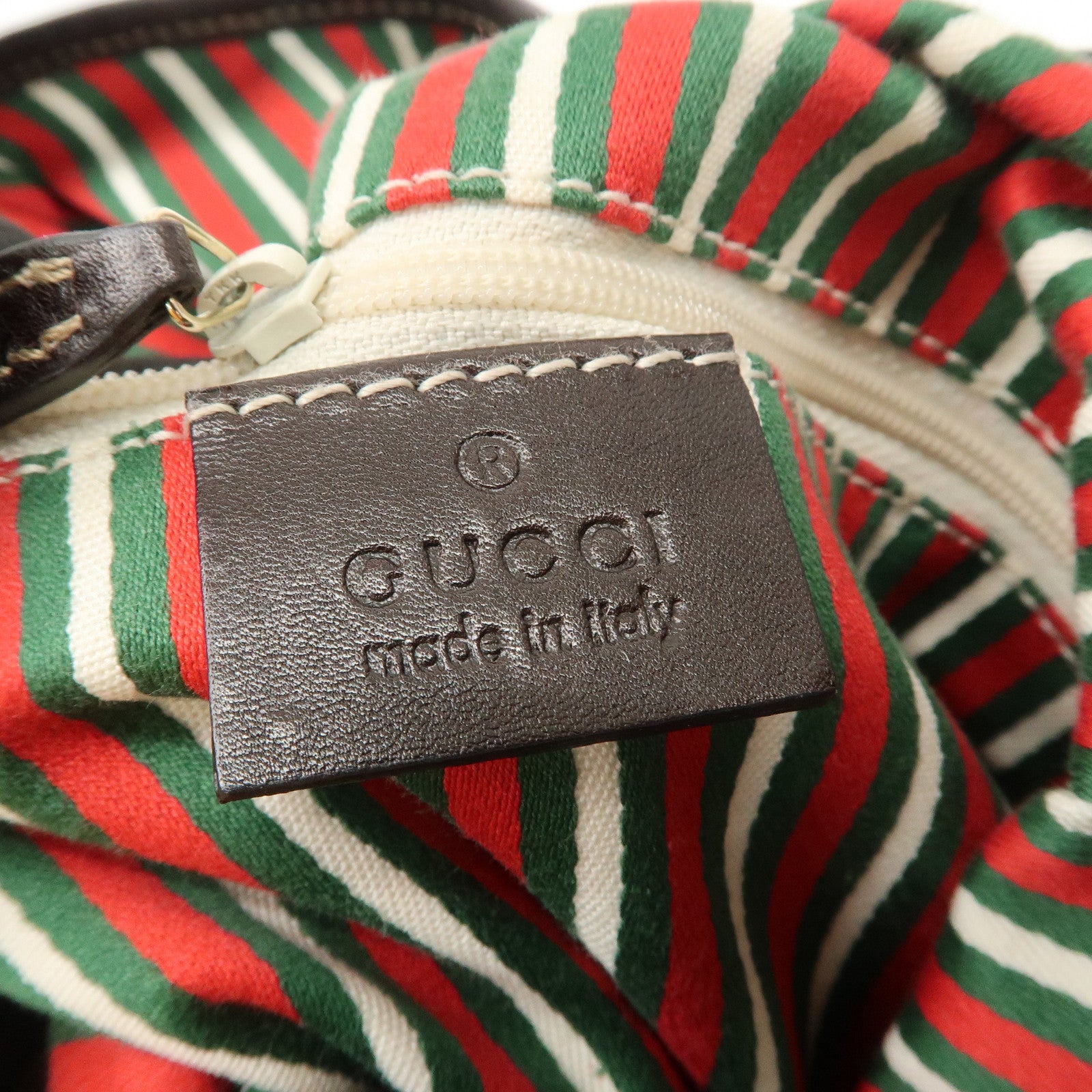 GUCCI New Britt GG Canvas Leather Shoulder Bag Beige Brown 169947