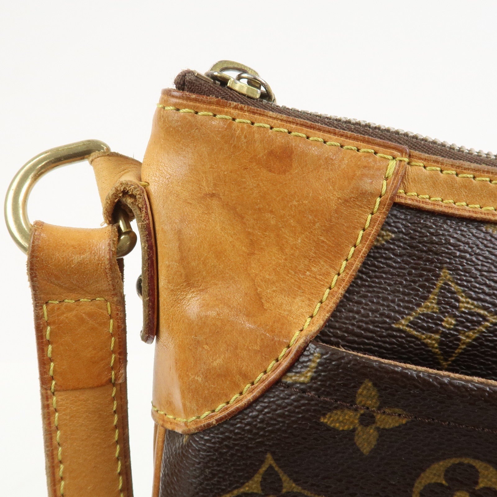 Louis Vuitton Monogram Odeon MM Shoulder Bag Brown M56389