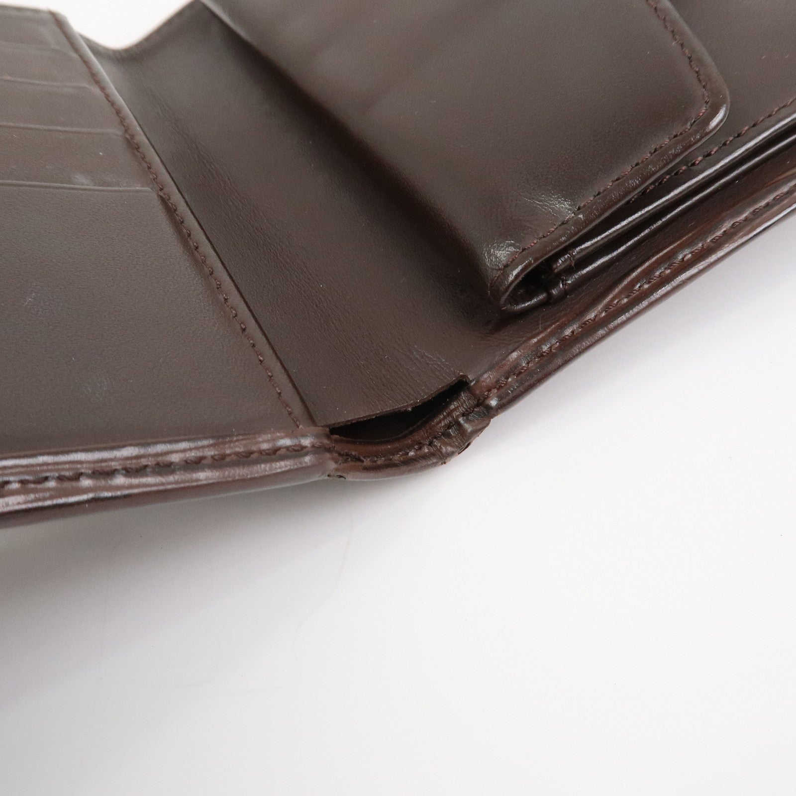 Louis Vuitton Epi Porte Billets Compact Wallet Mocha M6355D