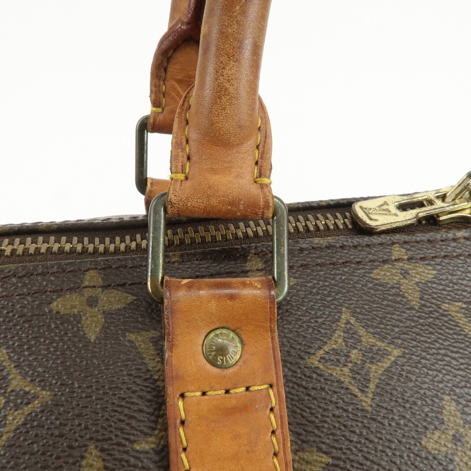Louis Vuitton Monogram Keep All 60 Boston Bag Brown M41422