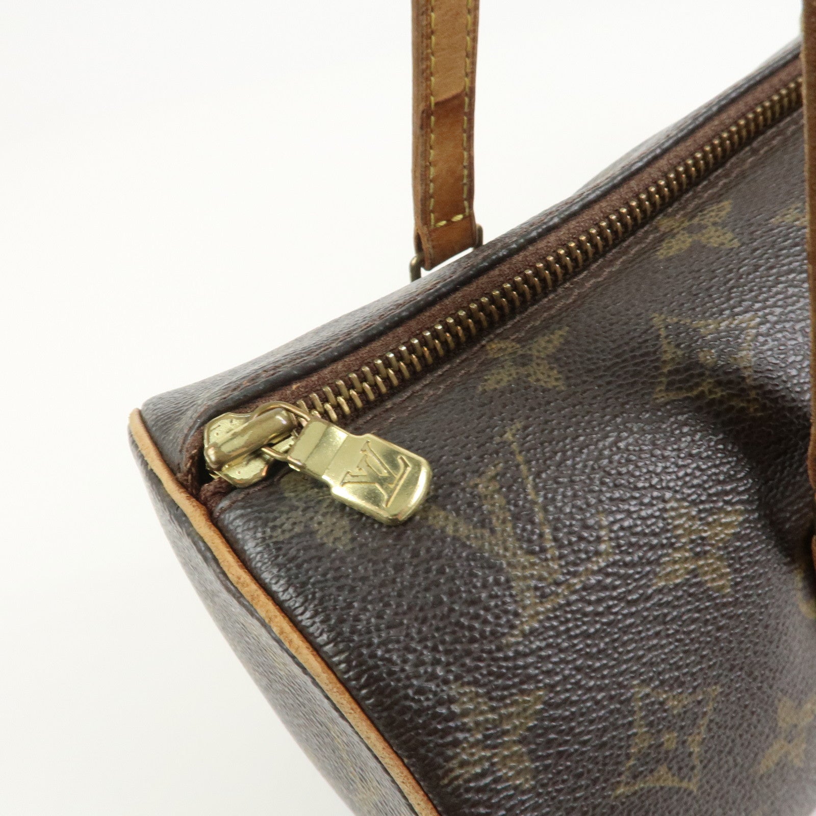 Louis Vuitton Monogram Papillon 30 Hand Bag Brown M51385