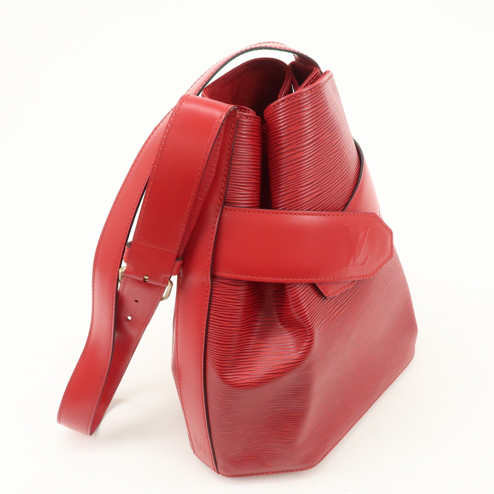 Louis Vuitton Epi Sac de Paul Shoulder Bag Castilian Red M80207