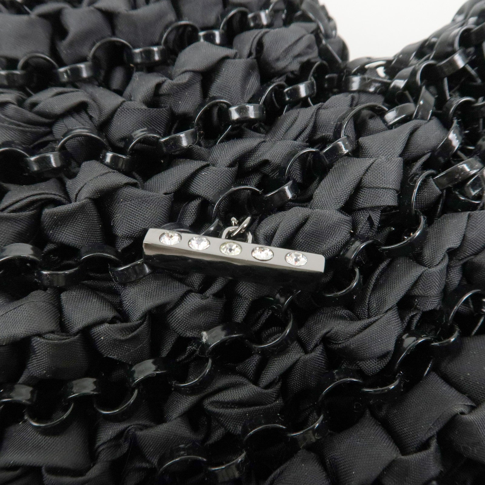 ANTEPRIMA PVC Nylon Hand Bag Shoulder Bag Black