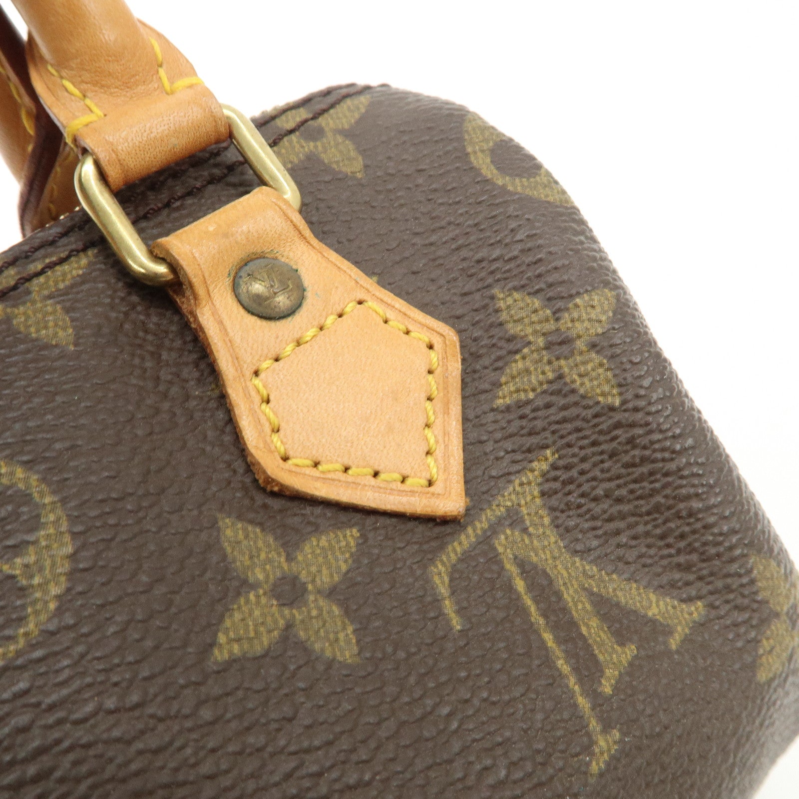 Louis Vuitton Monogram Canvas Mini Speedy Hand Bag Brown M41534