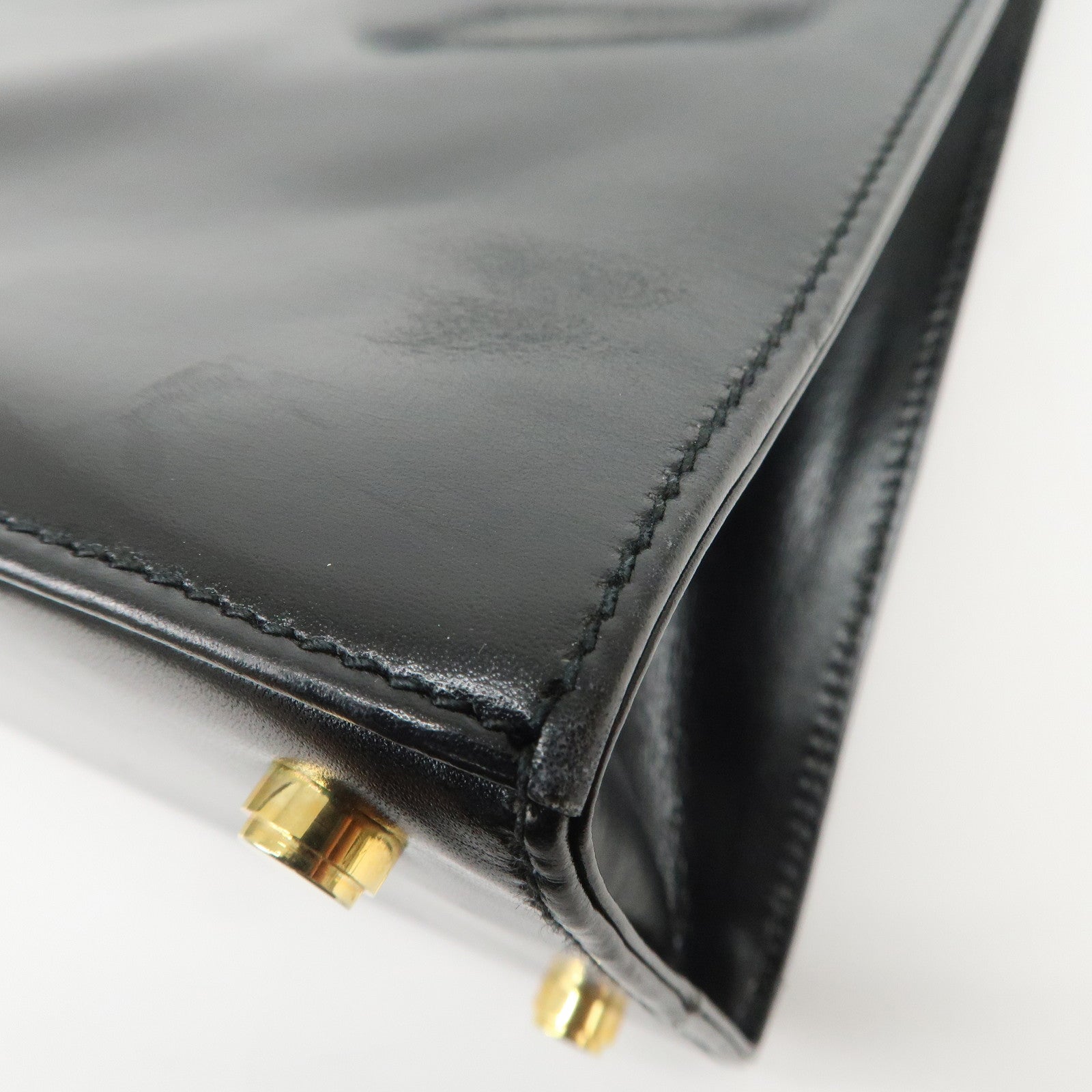 Ferragamo Gancini Suede Leather Hand Bag Tote Bag Black Khaki Red