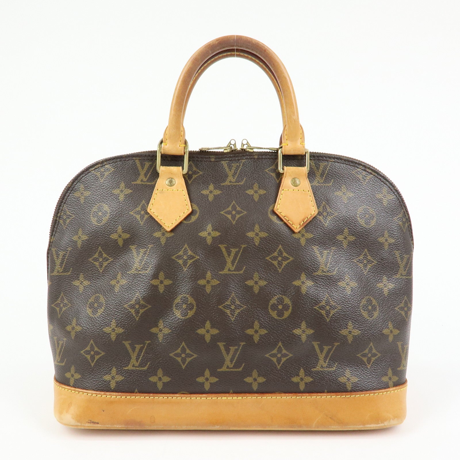 Louis Vuitton Monogram Alma Hand Bag Brown M51130