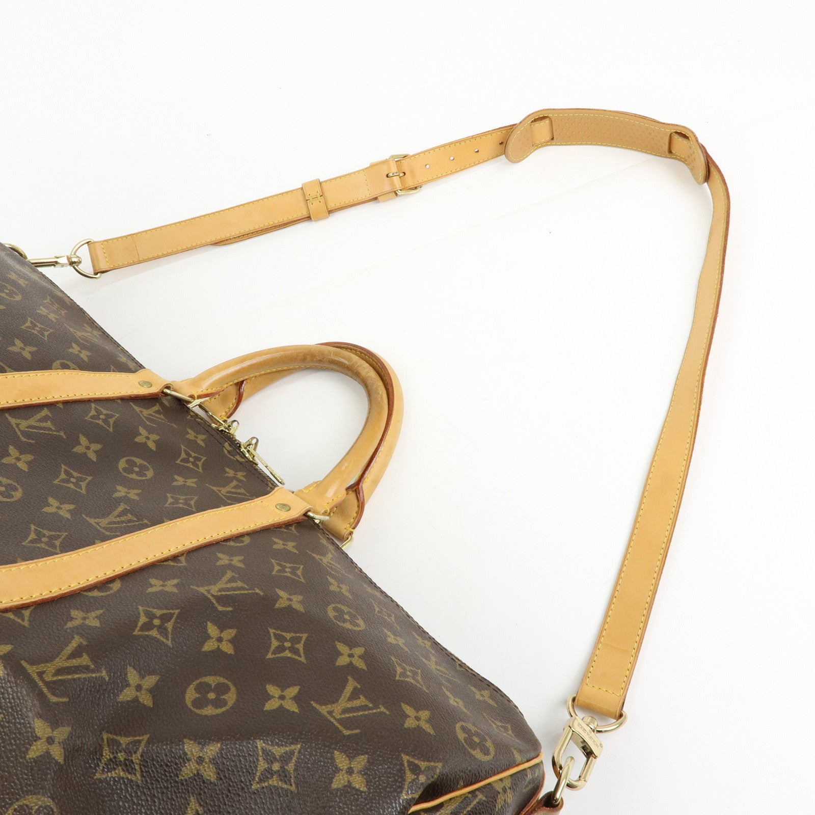 Louis Vuitton Monogram Keep All Bandouliere 50 Boston Bag M41416