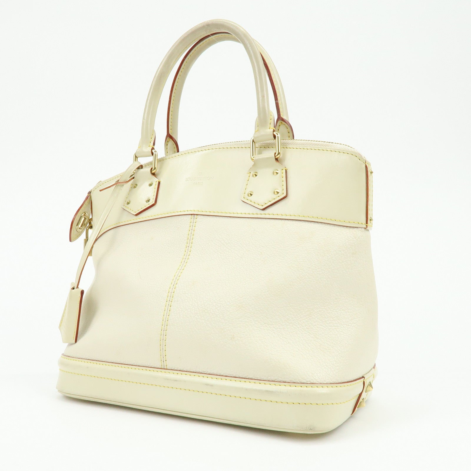 Louis Vuitton Suhari Lock It PM Hand Bag Blanc M91887