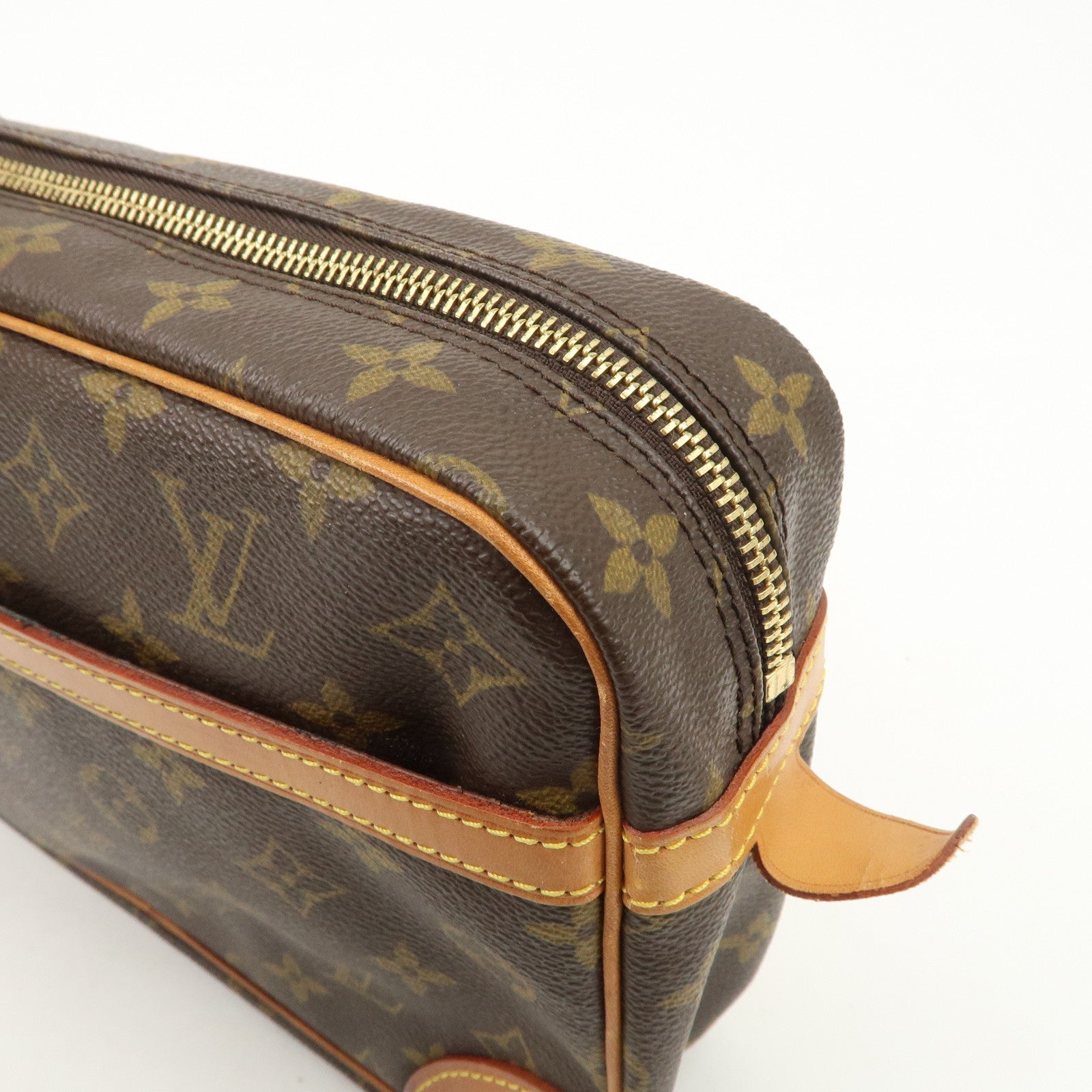 Louis Vuitton Monogram Compiegne 28 Pouch Clutch Bag Brown M51845 Used