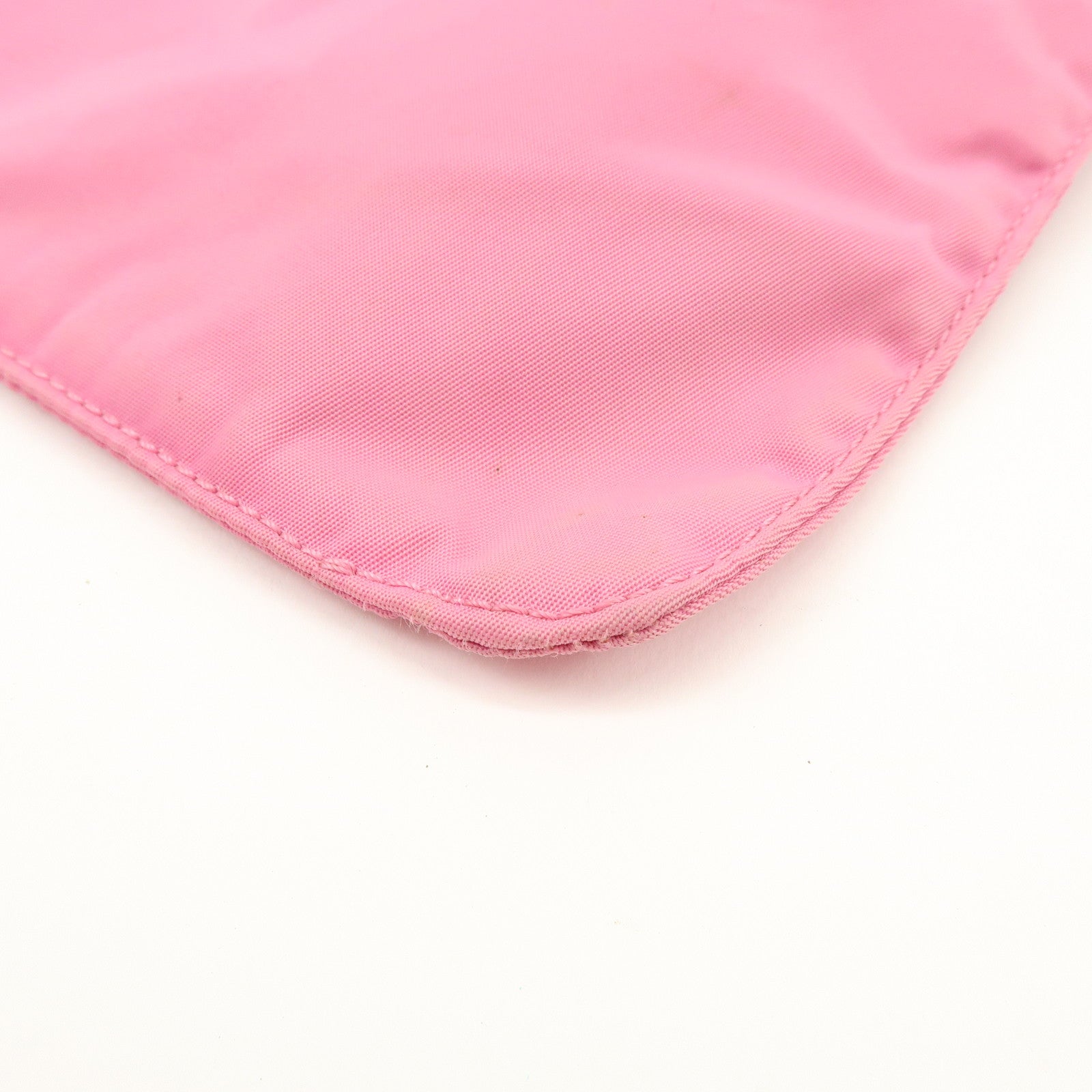 PRADA Triangle Logo Nylon Shoulder Bag Crossbody Bag Pink