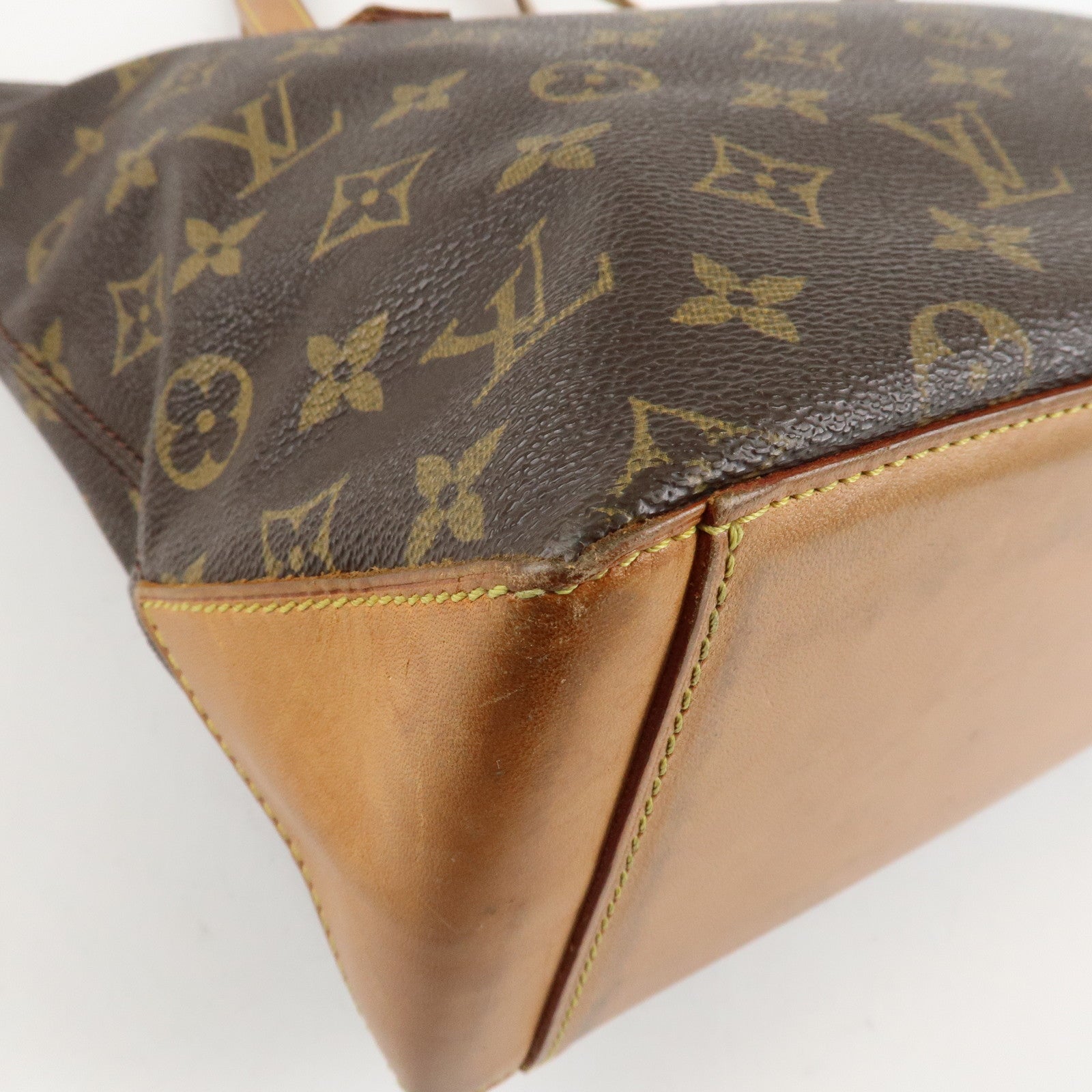 Louis Vuitton Monogram Canvas Cabas Piano Tote Bag Hand Bag M51148 Used