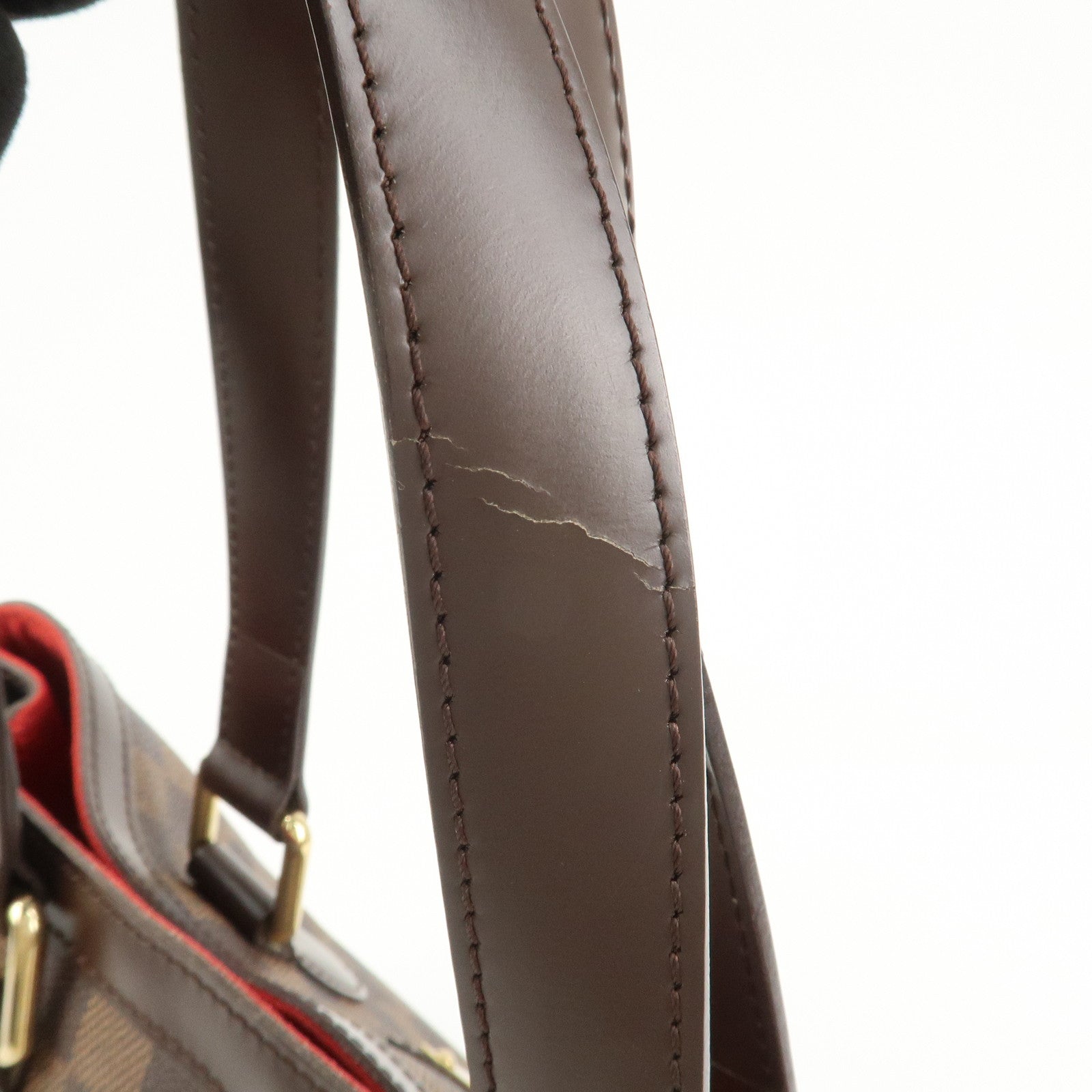 Louis Vuitton Damier Ebene Hampstead PM Hand Bag Tote Bag N51205