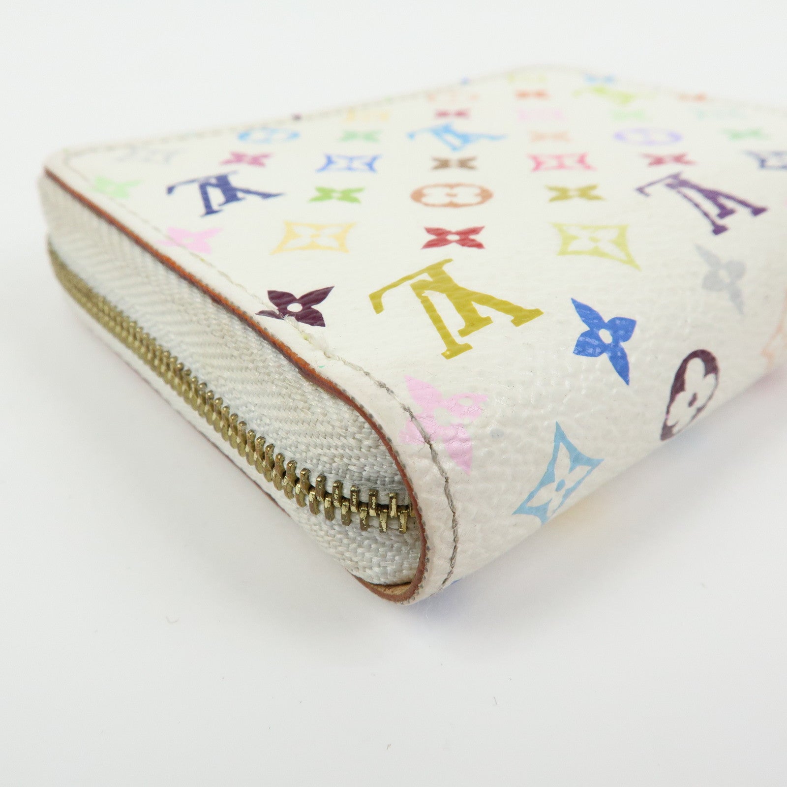 Louis Vuitton Monogram Multicolor Zippy Coin Purse Blanc M66548