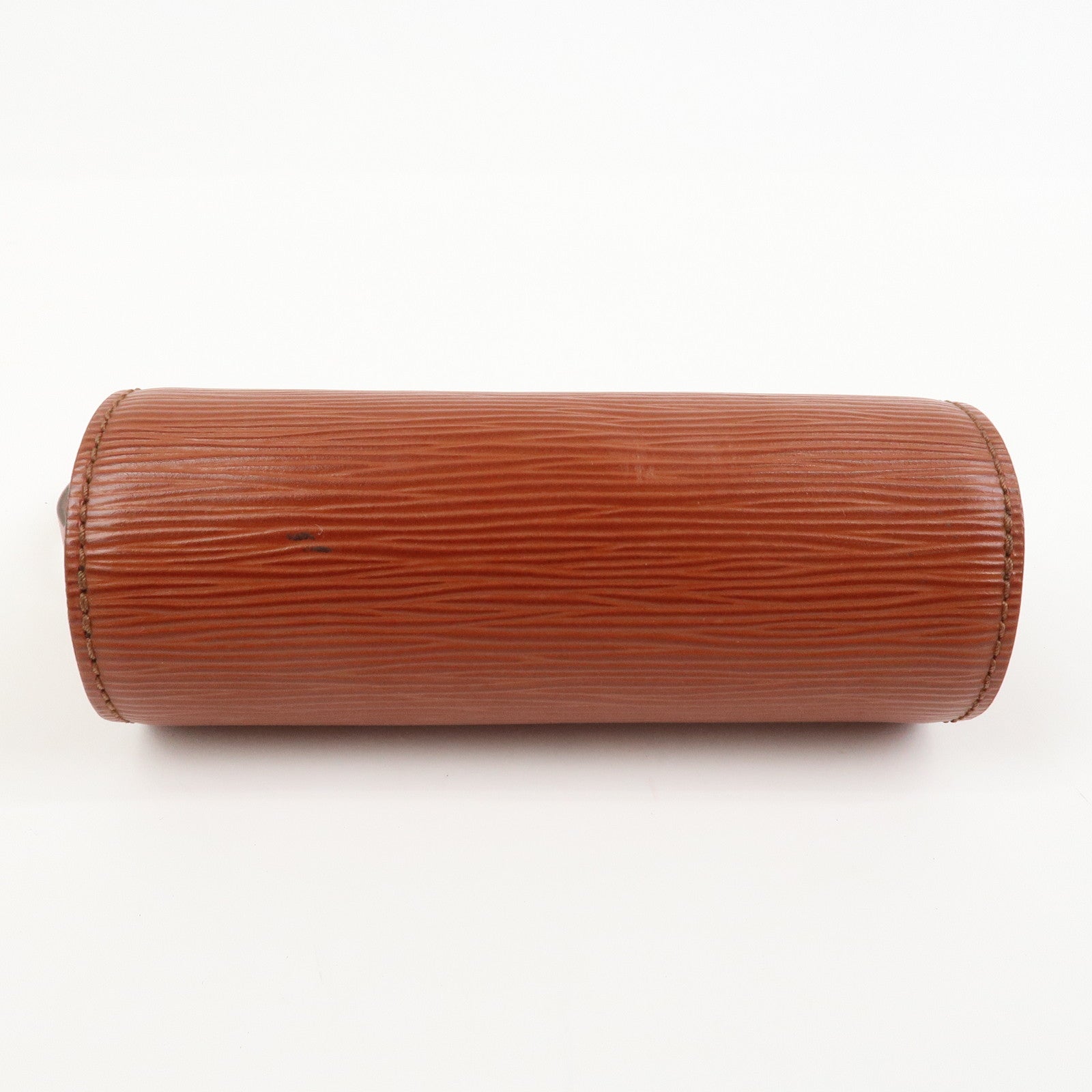 Louis Vuitton Epi Set of 3 Leather Soufflot Pouch Blue Kenya Brown