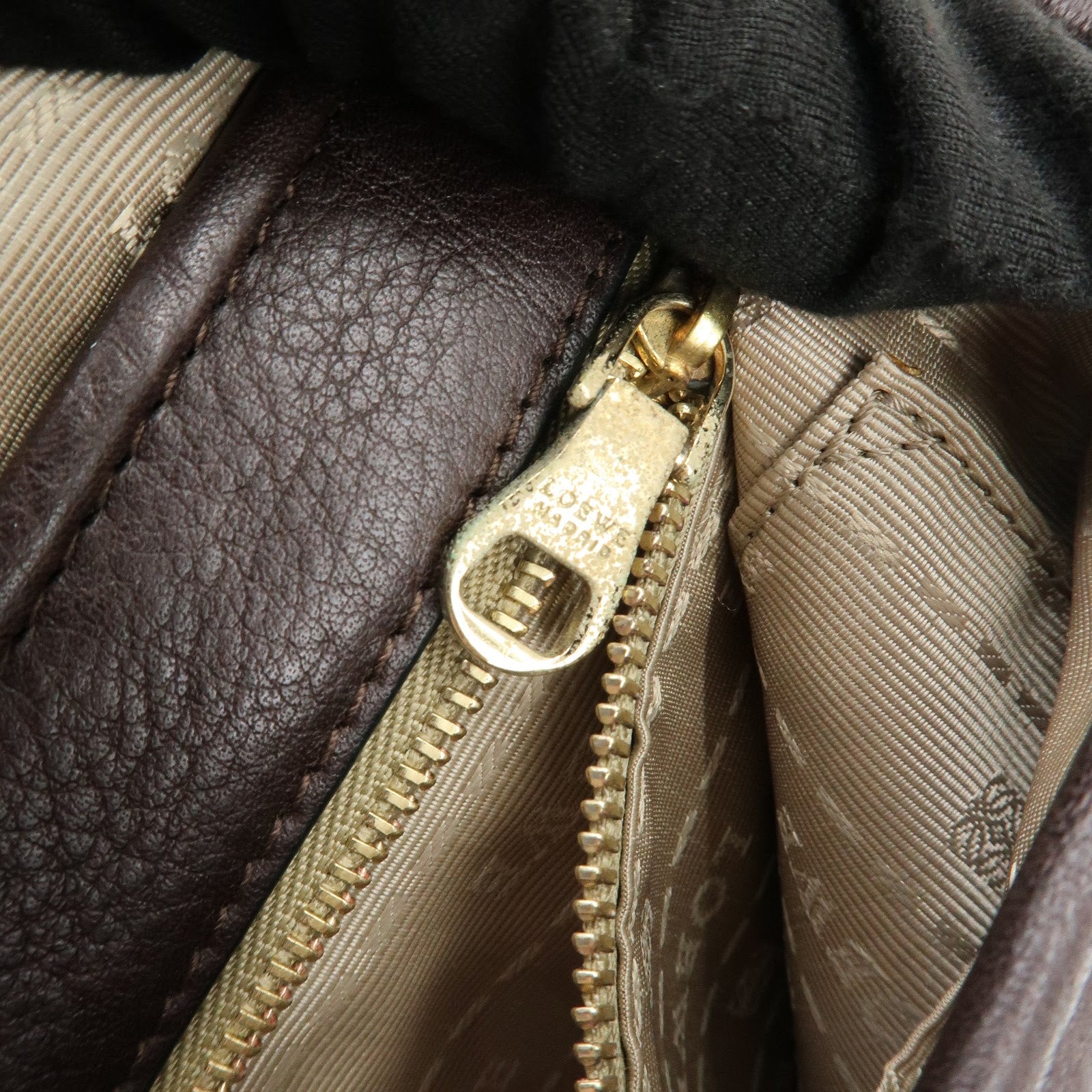 LOEWE Heritage Leather Shoulder Bag Crossbody Bag Dark Brown