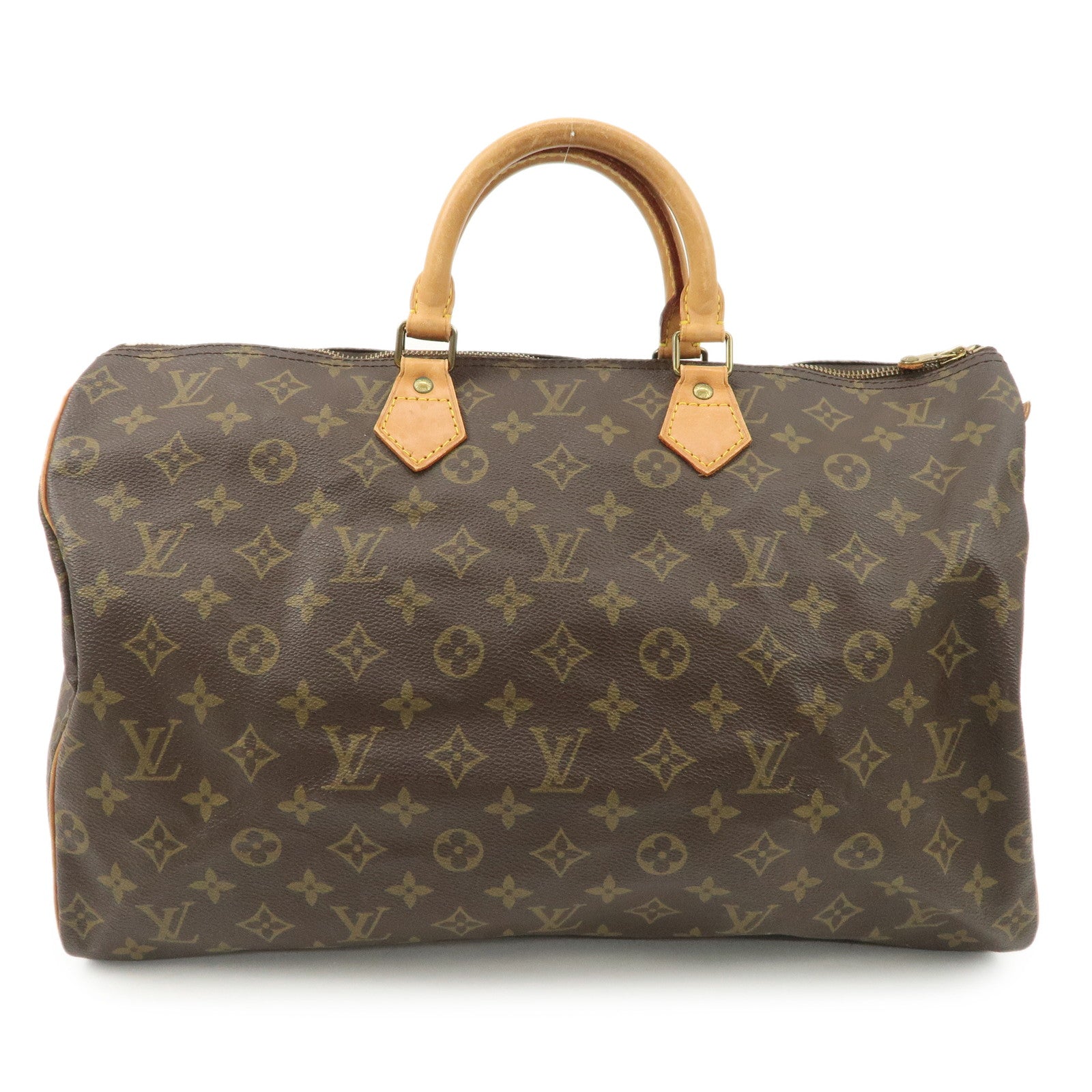 Louis Vuitton Monogram Speedy 40 Hand Bag Boston Bag M41522 Used