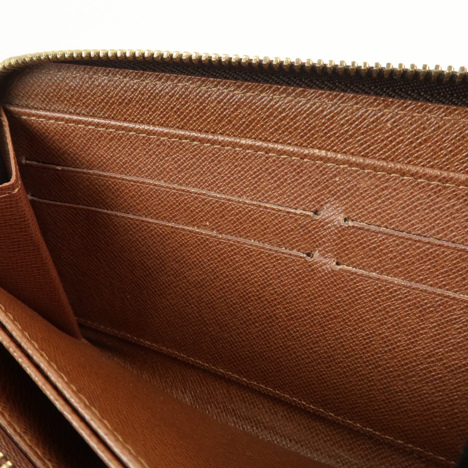 Louis Vuitton Monogram Canvas Zippy Long Wallet Brown M60017