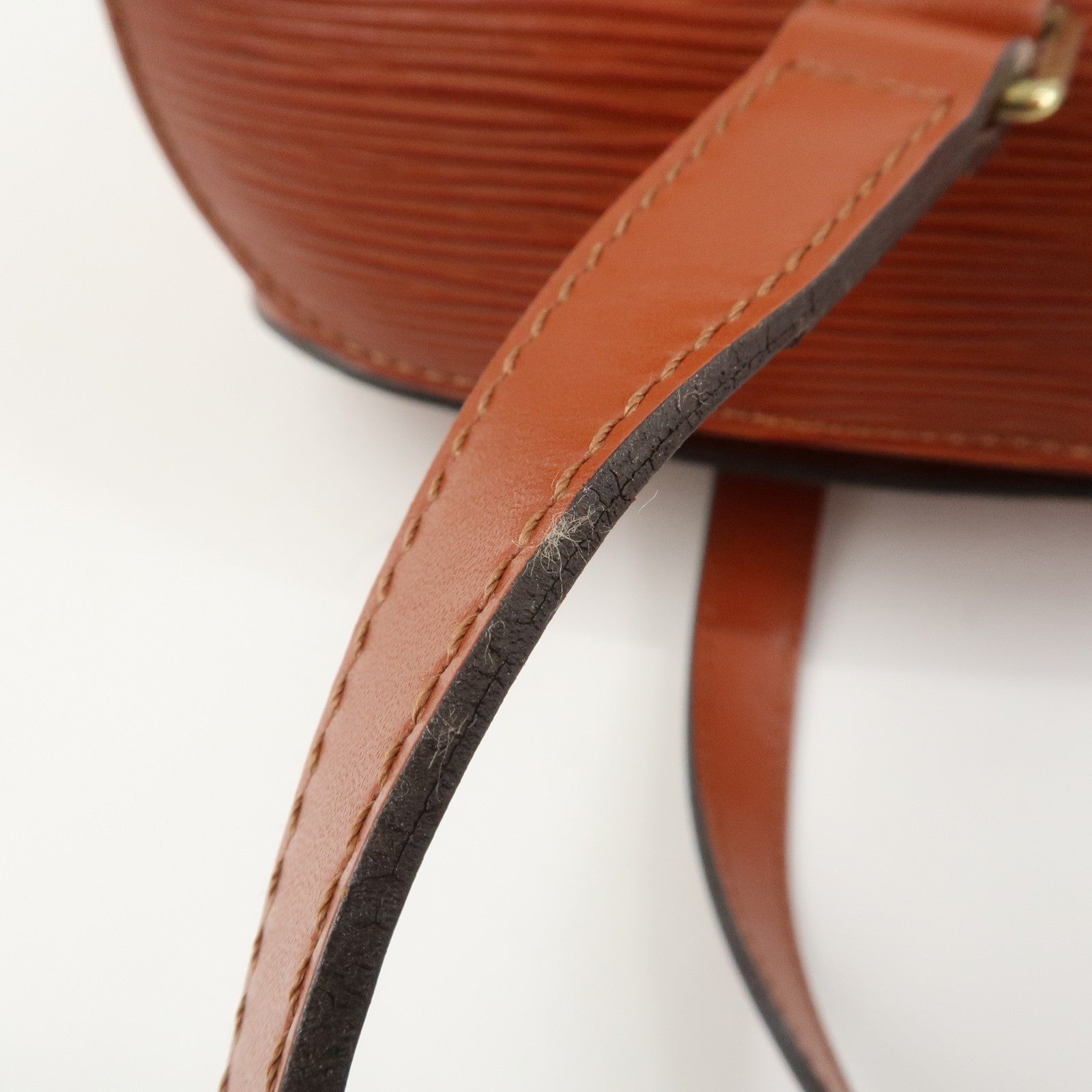 Louis Vuitton Epi Leather Soufflot Hand Bag Kenya Brown M52223