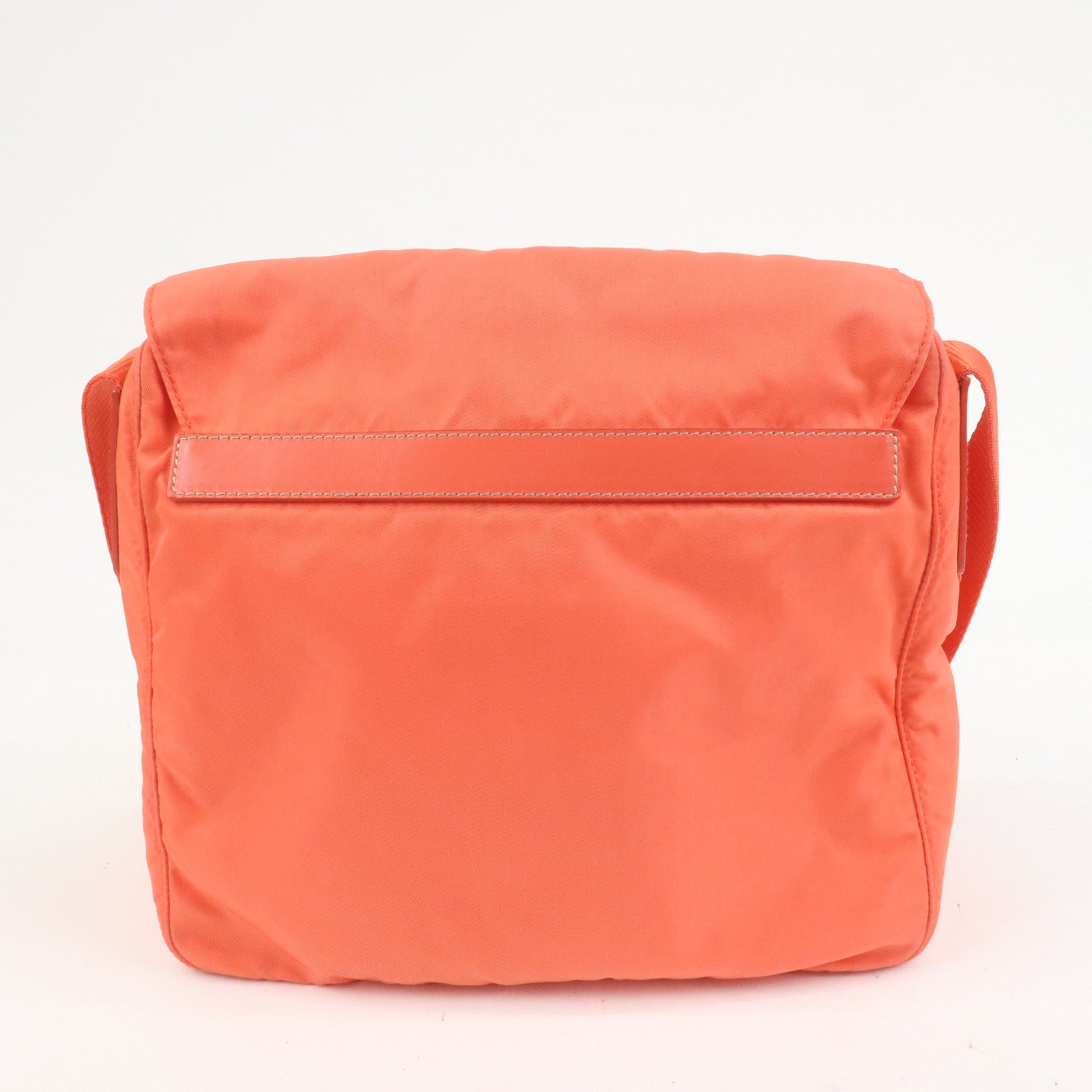 PRADA Triangle Logo Nylon Leather Shoulder Bag Crossbody Bag BT8994