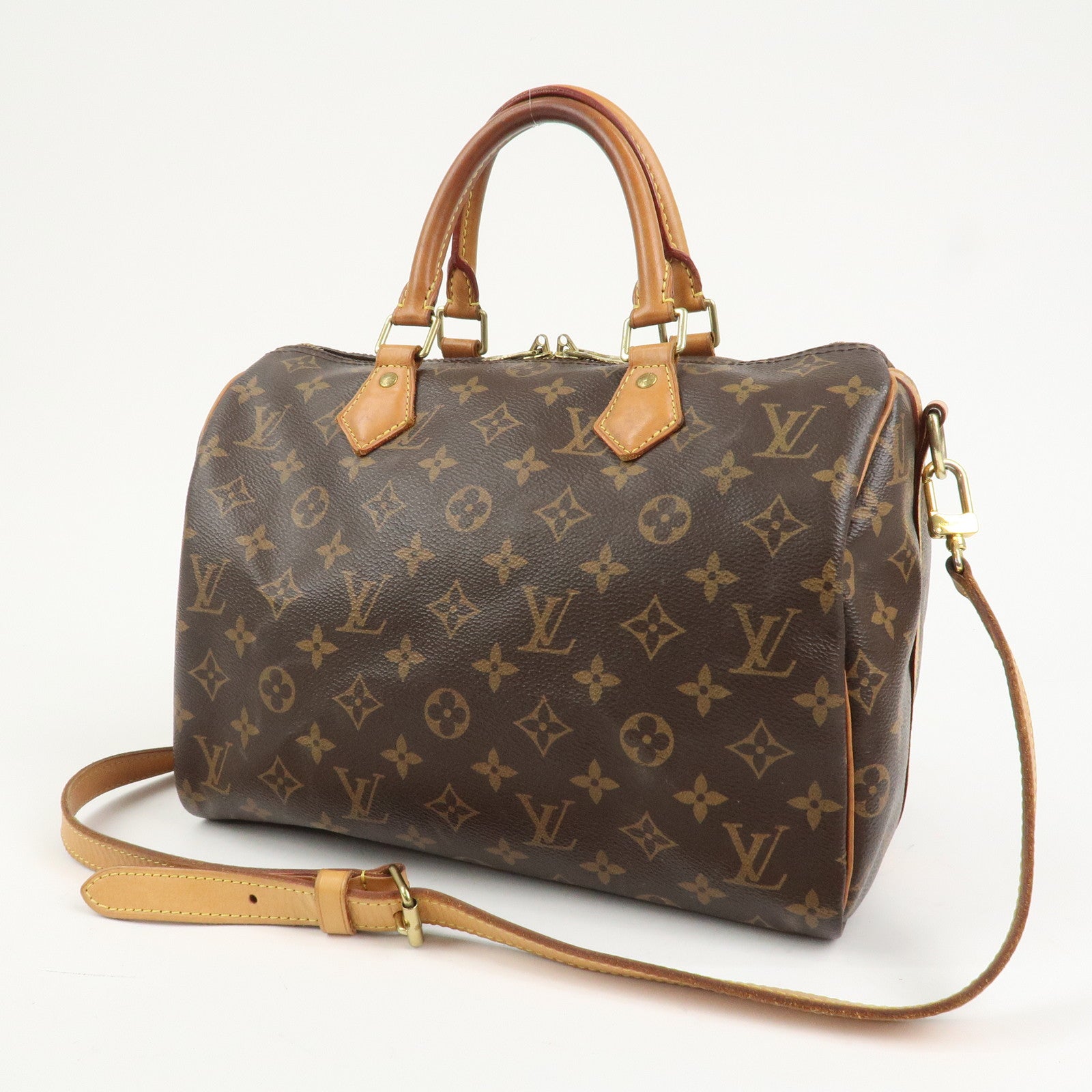 Louis Vuitton Monogram Canvas Speedy 30 Bandouliere Hand Bag M41112