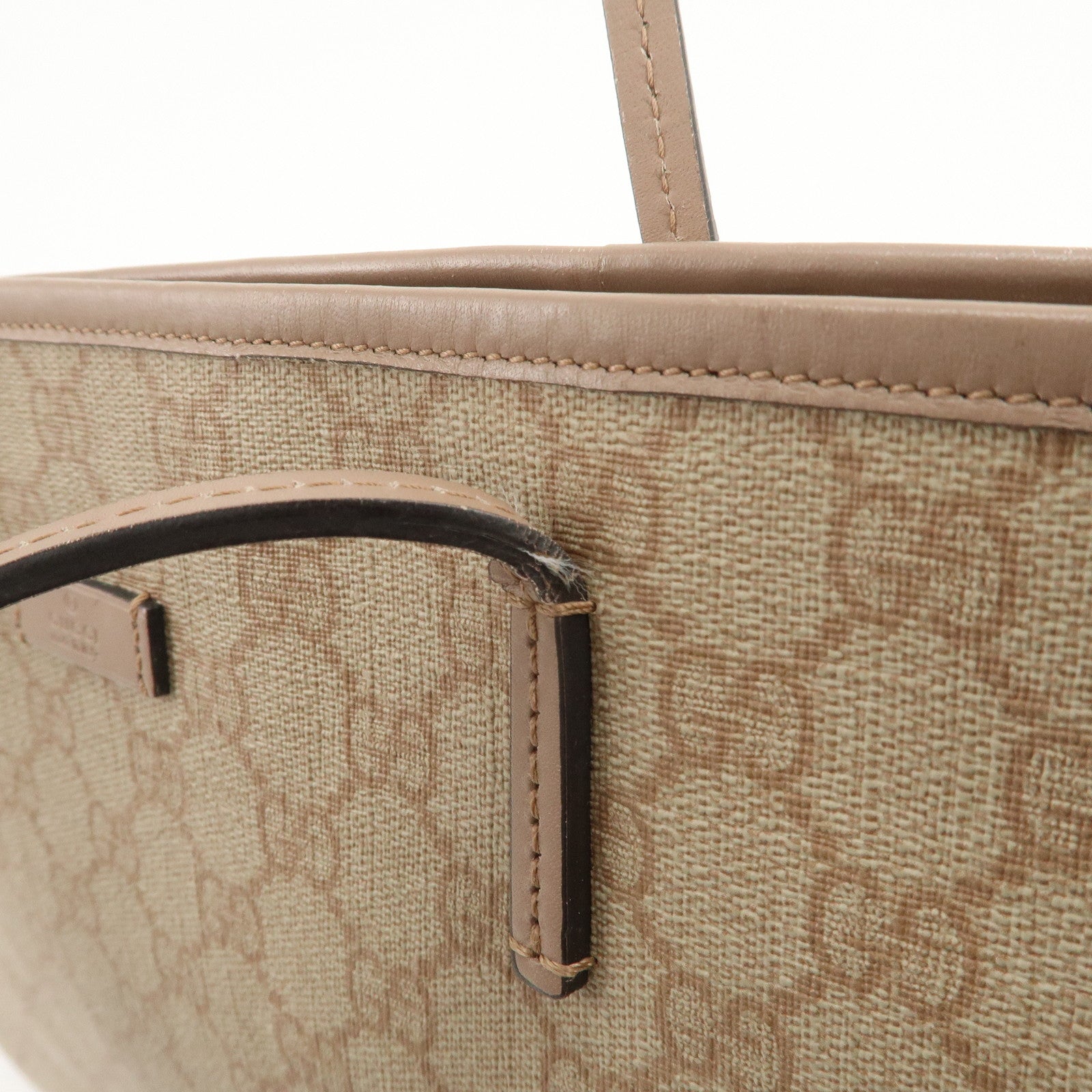 GUCCI GG Supreme 2WAY Bag Tote Bag Shoulder Bag Pink 353437