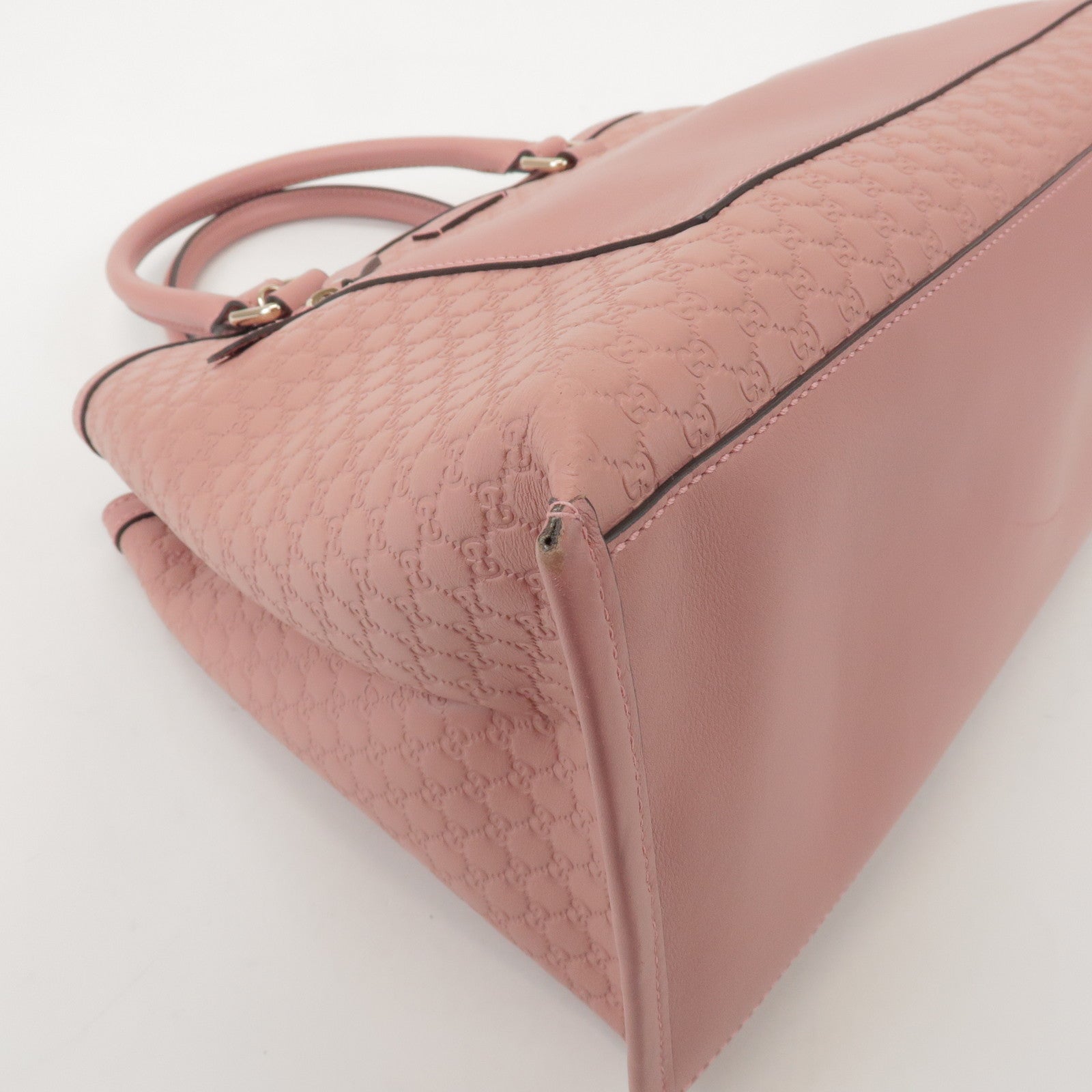 GUCCI Guccissima Leather 2Way Hand Bag Shoulder Bag Pink 510291