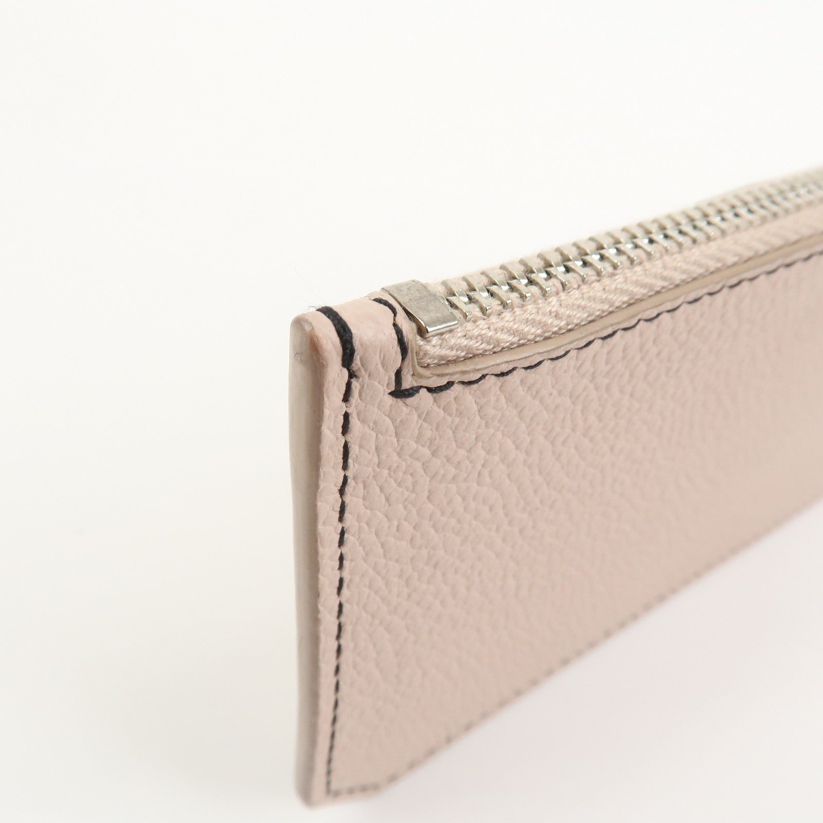 SAINT LAURENT PARIS Leather Card Case Card Holder Light Pink 458583