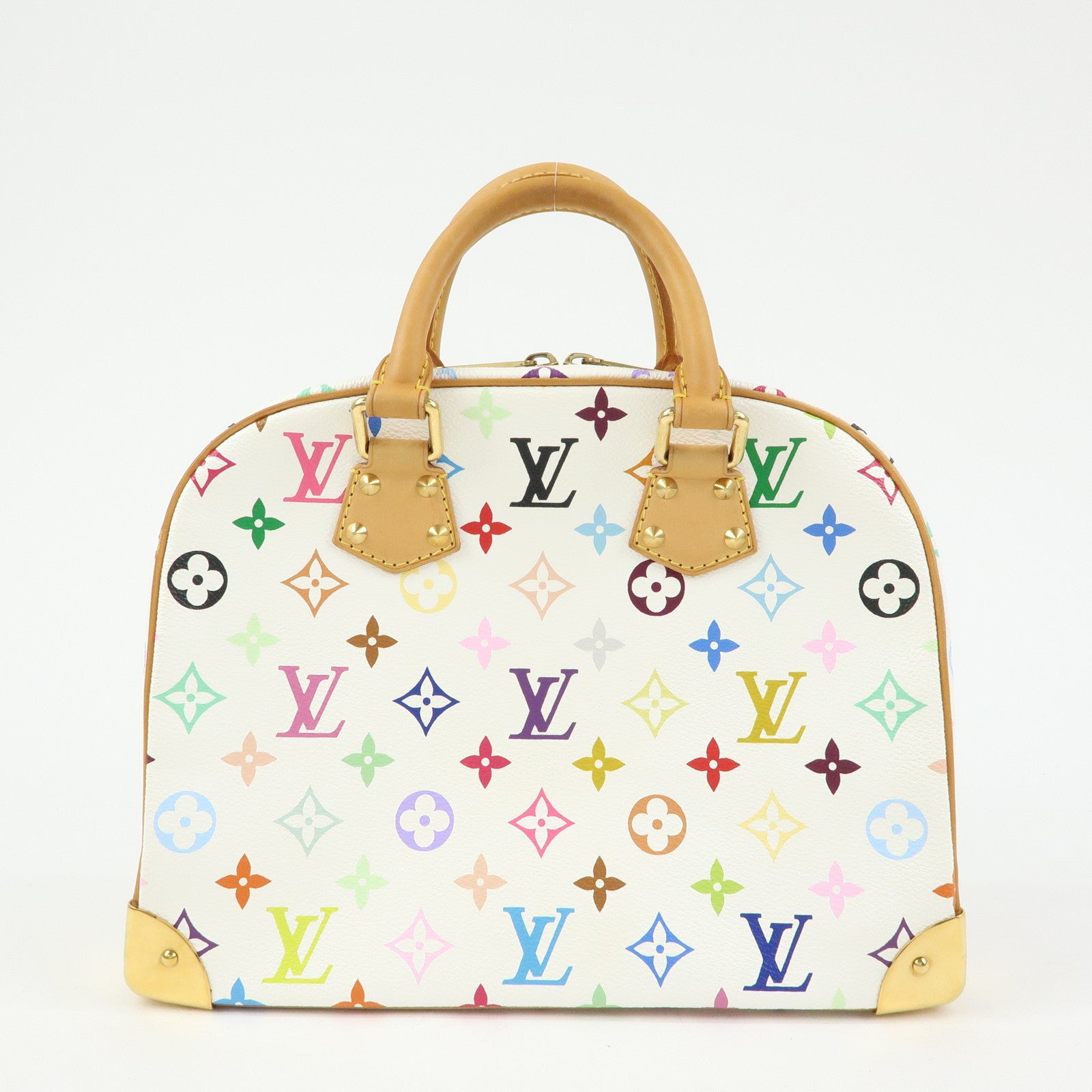 Louis Vuitton Monogram Multicolor Trouville Hand Bag Blanc M92663