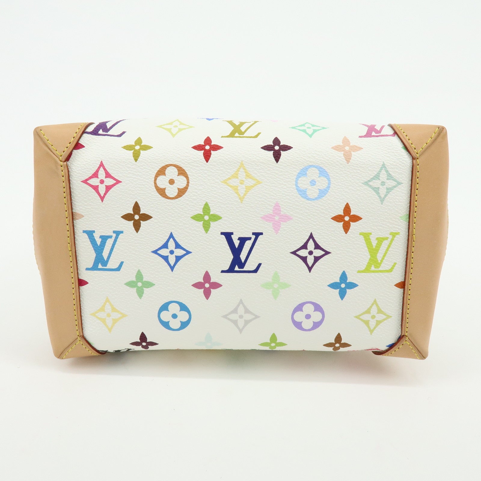 Louis Vuitton Monogram Multicolor Audra Hand Bag Blanc M40047