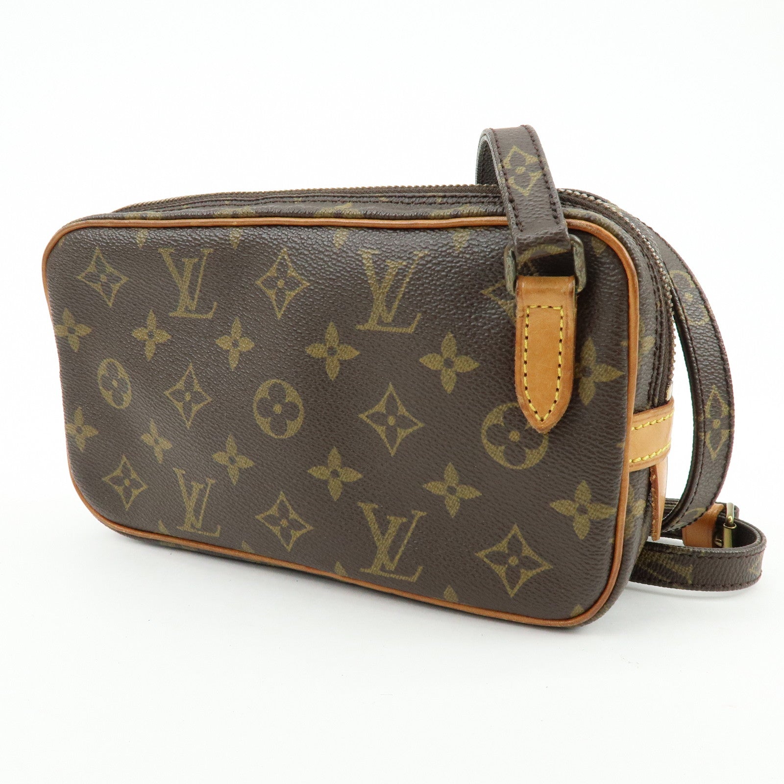 Louis Vuitton Monogram Pochette Marly Bandouliere Bag Brown M51828