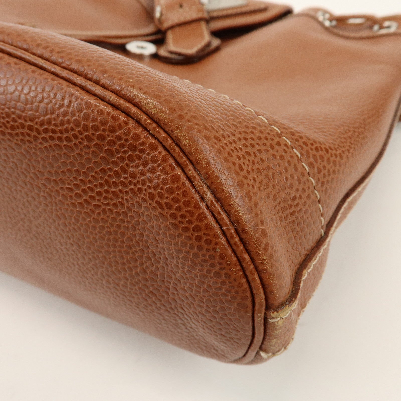 COACH renoma Set of 3 Raffia Leather Shoulder Bag Beige Blue Brown