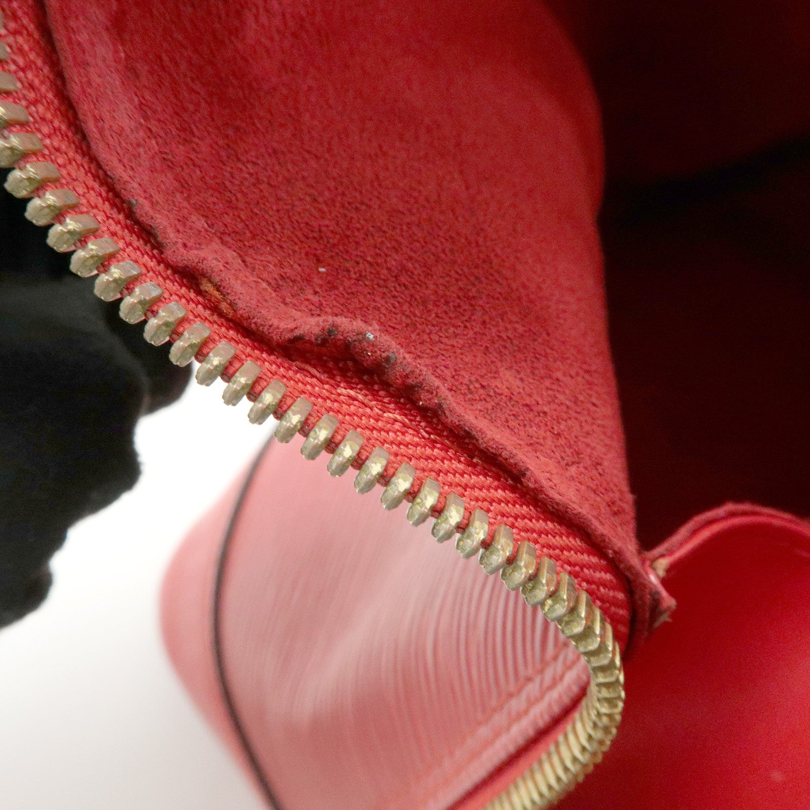 Louis Vuitton Epi Leather Alma Hand Bag Castilian Red M52147