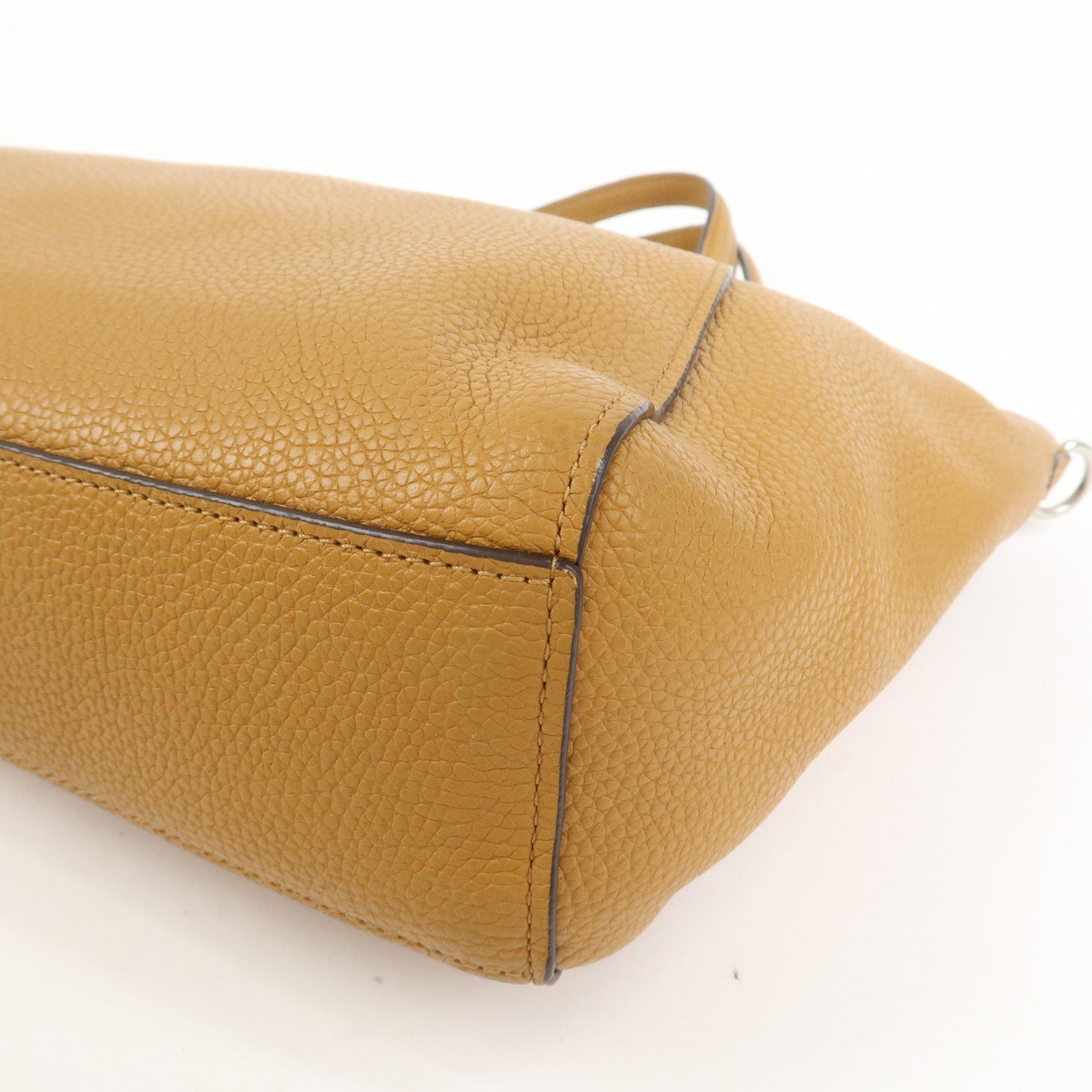 COACH Prairie Leather 2Way Shoulder Bag Hand Bag Brown