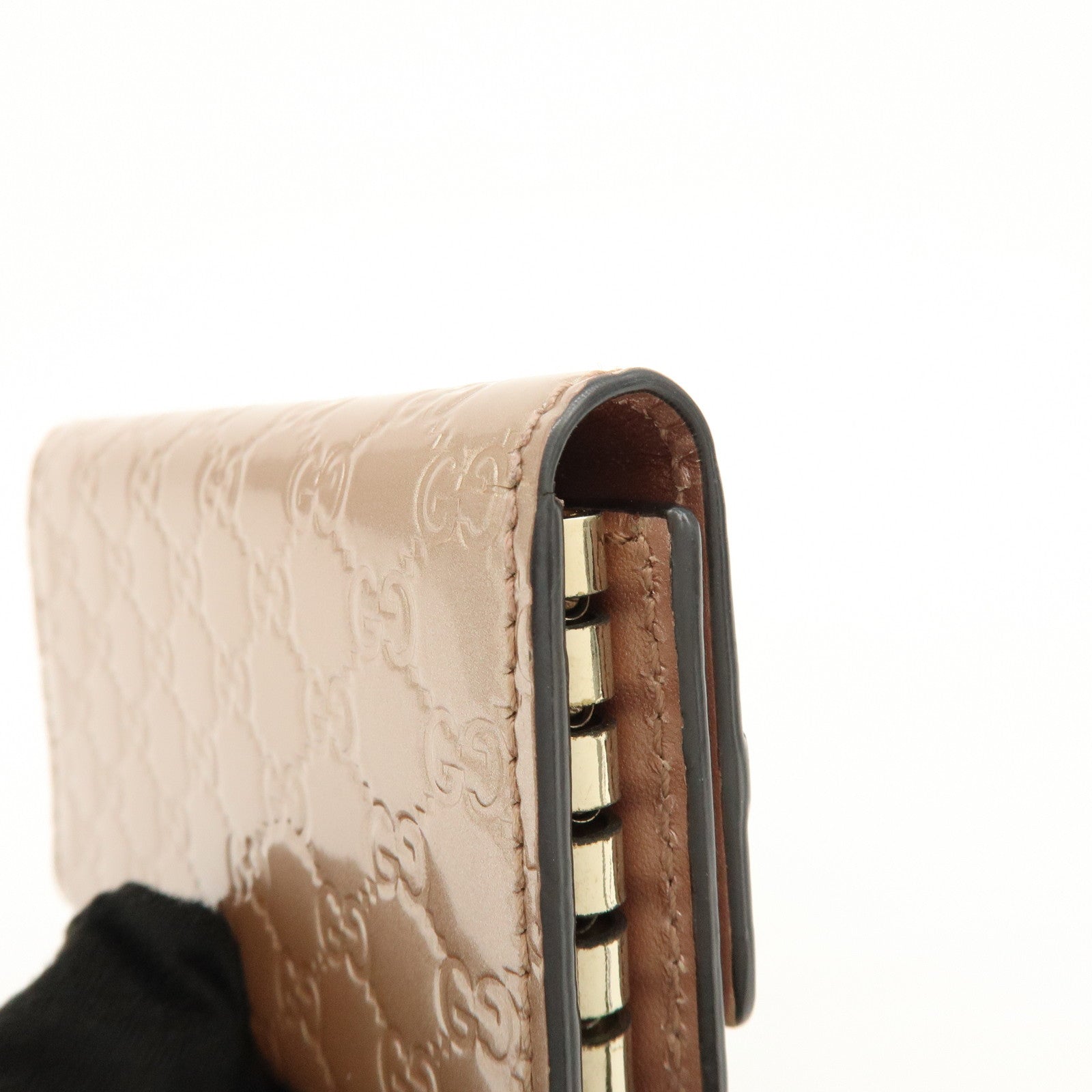 GUCCI Interlocking G Lovely Heart Guccissima Leather KeyCase 322322