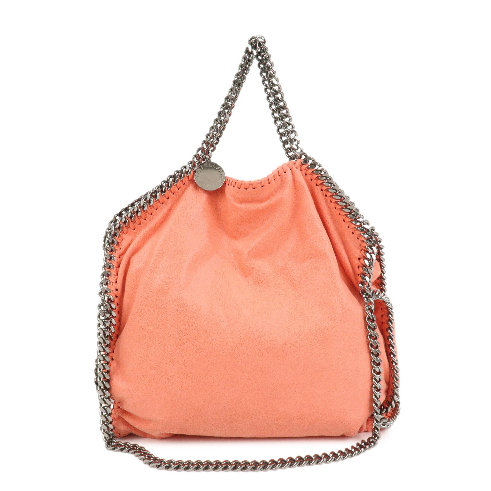 STELLA MCCARTNEY Falabella Fold-Over Tote 2Way Bag Orange