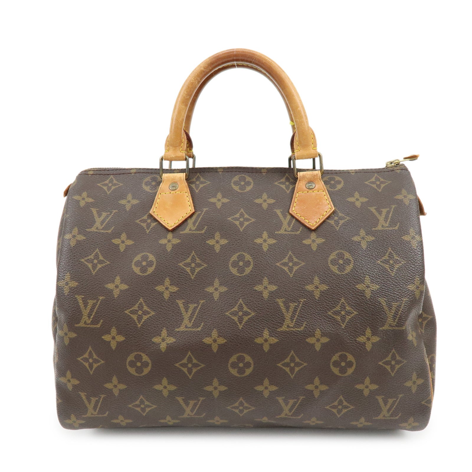 Louis Vuitton Monogram Speedy 30 Boston Bag Hand Bag Brown M41526