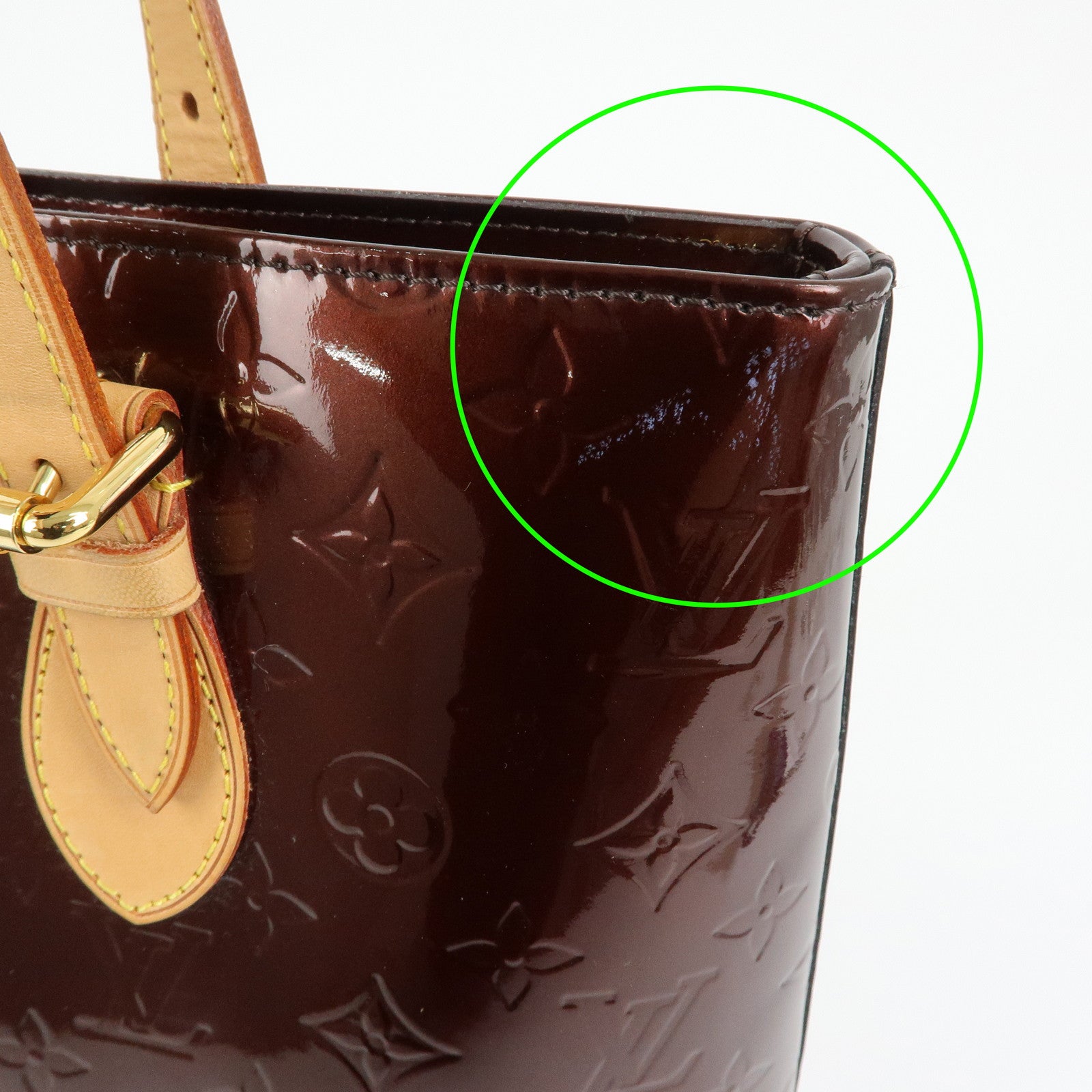 Louis Vuitton Monogram Vernis Brentwood Tote Bag Amarante M91994