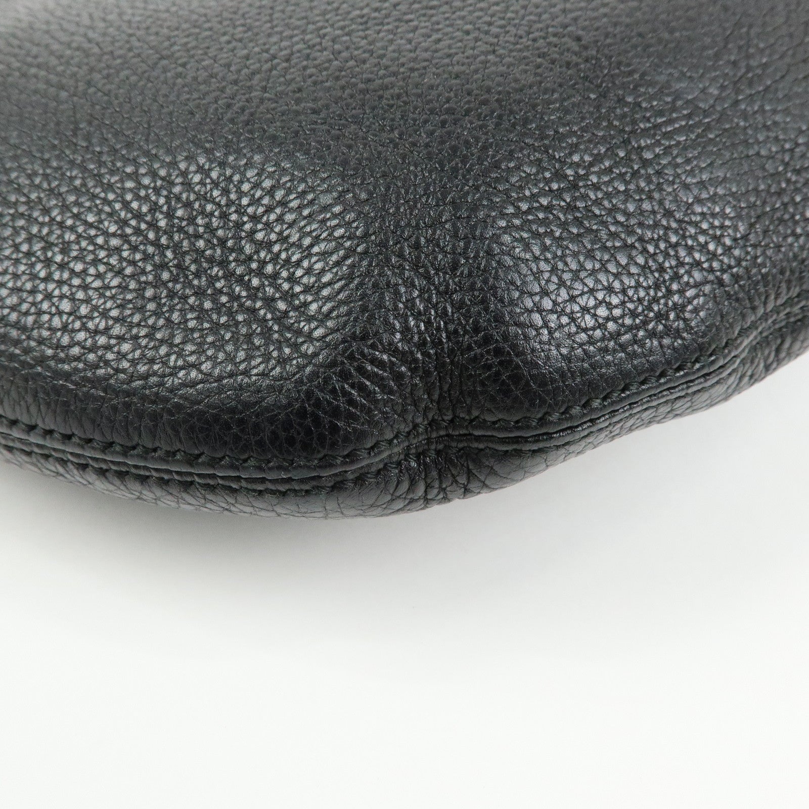 GUCCI SOHO Interlocking G Leather Shoulder Bag Tassel Black 308361