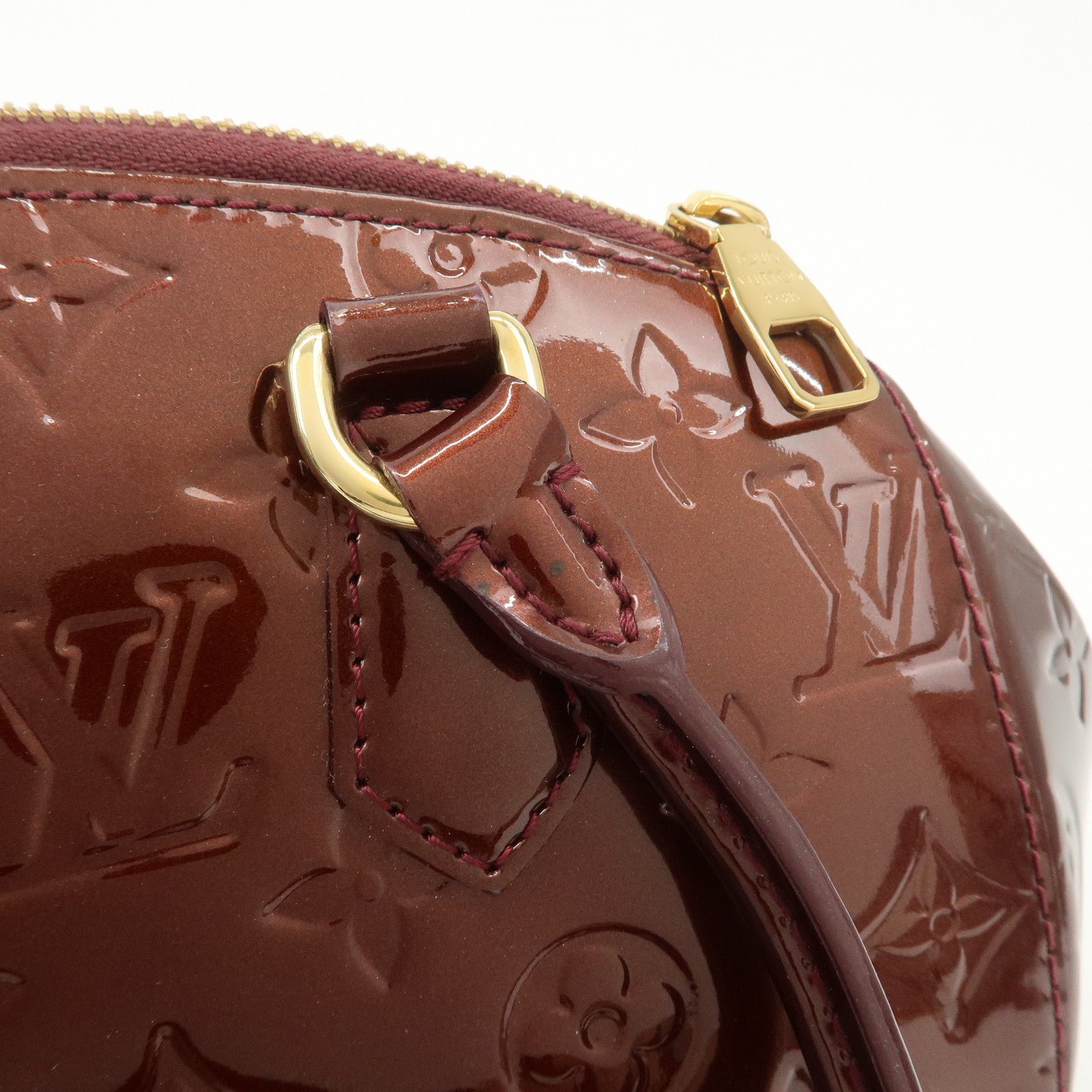 Louis Vuitton Monogram Vernis Sherwood PM Rouge Forvist M91492 Used