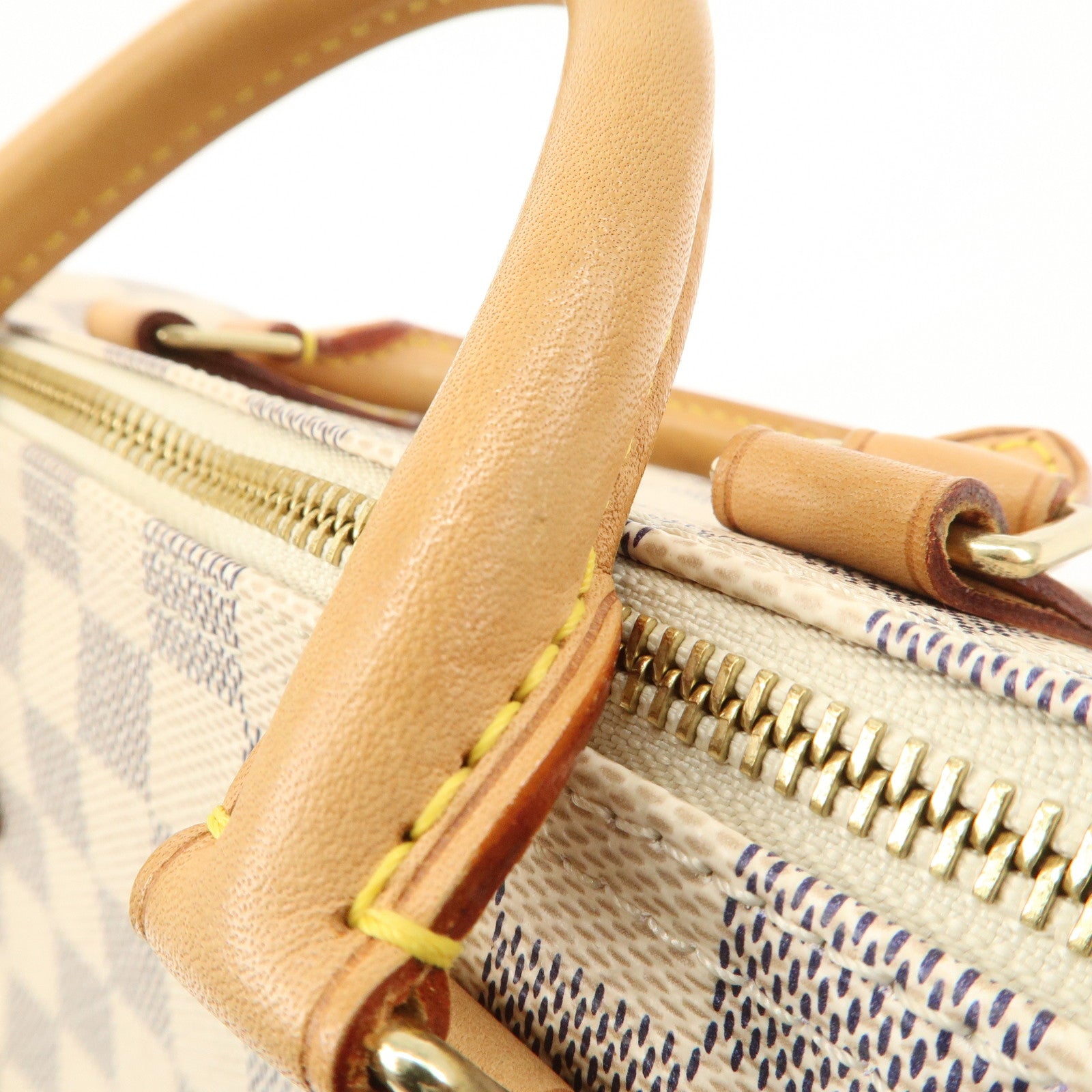 Louis Vuitton Damier Azur Speedy 30 Hand Bag Boston Bag N41533 Used