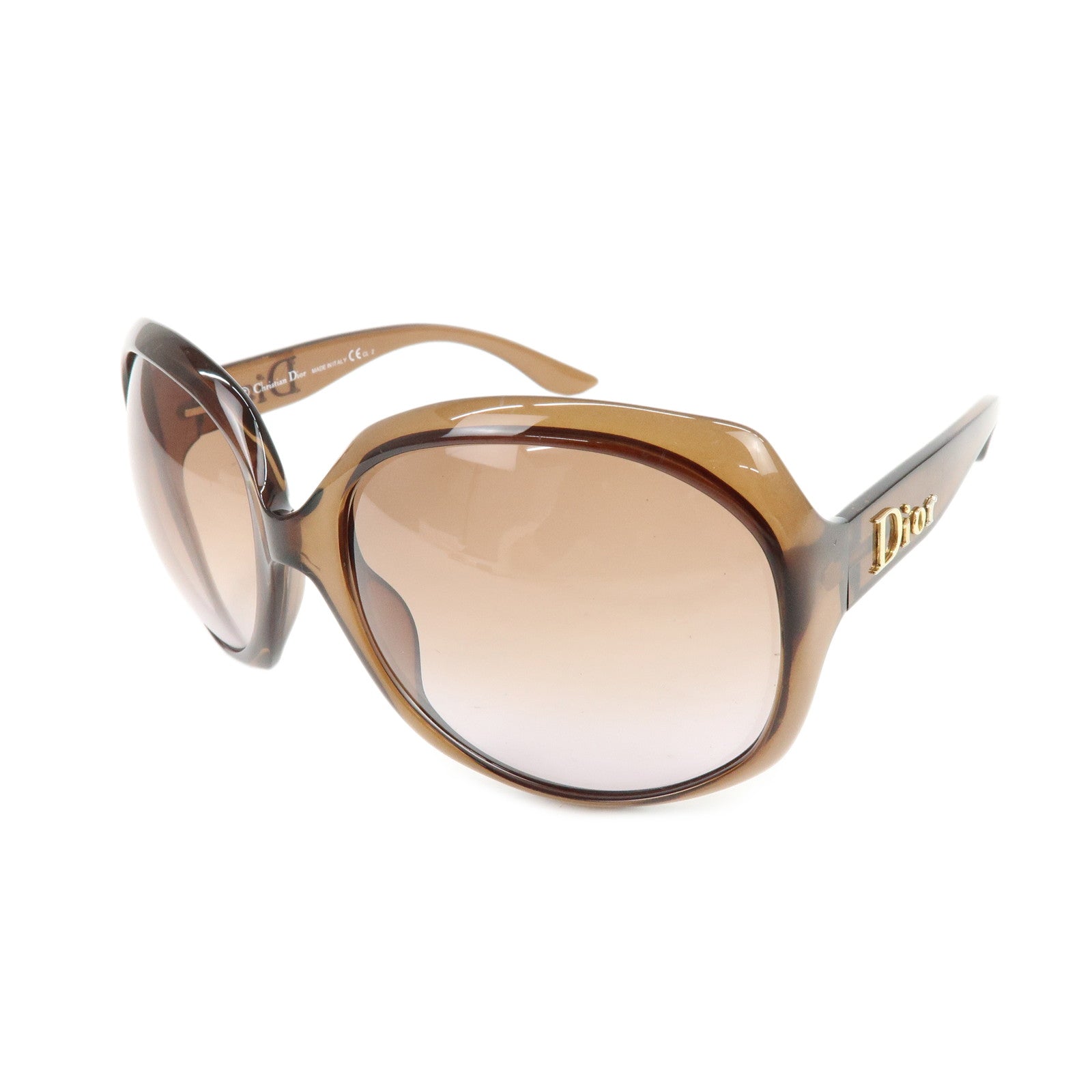 Christian Dior Glossy1 Plastic Sunglasses 62□20 120 Brown