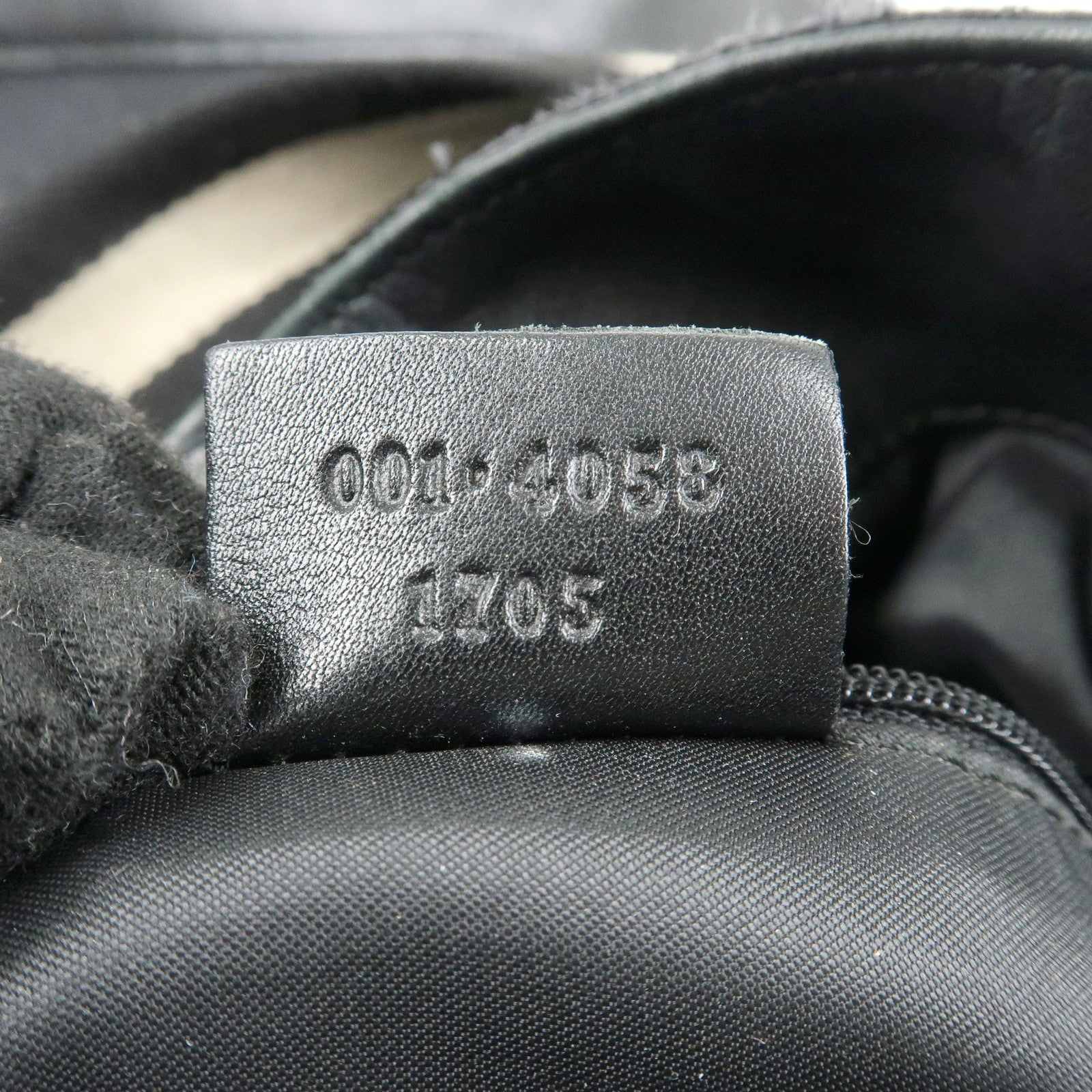 GUCCI Bamboo Sherry GG Canvas 2Way Bag Shoulder Bag Black 001・4058