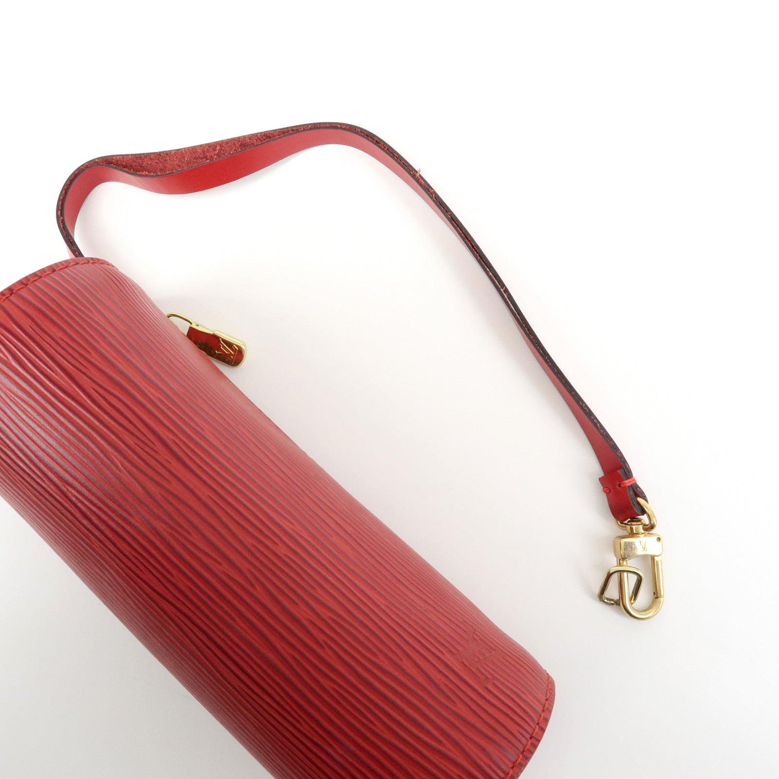 Louis Vuitton Monogram Epi Set of 4 Pouch Hand Bag Castillian Red