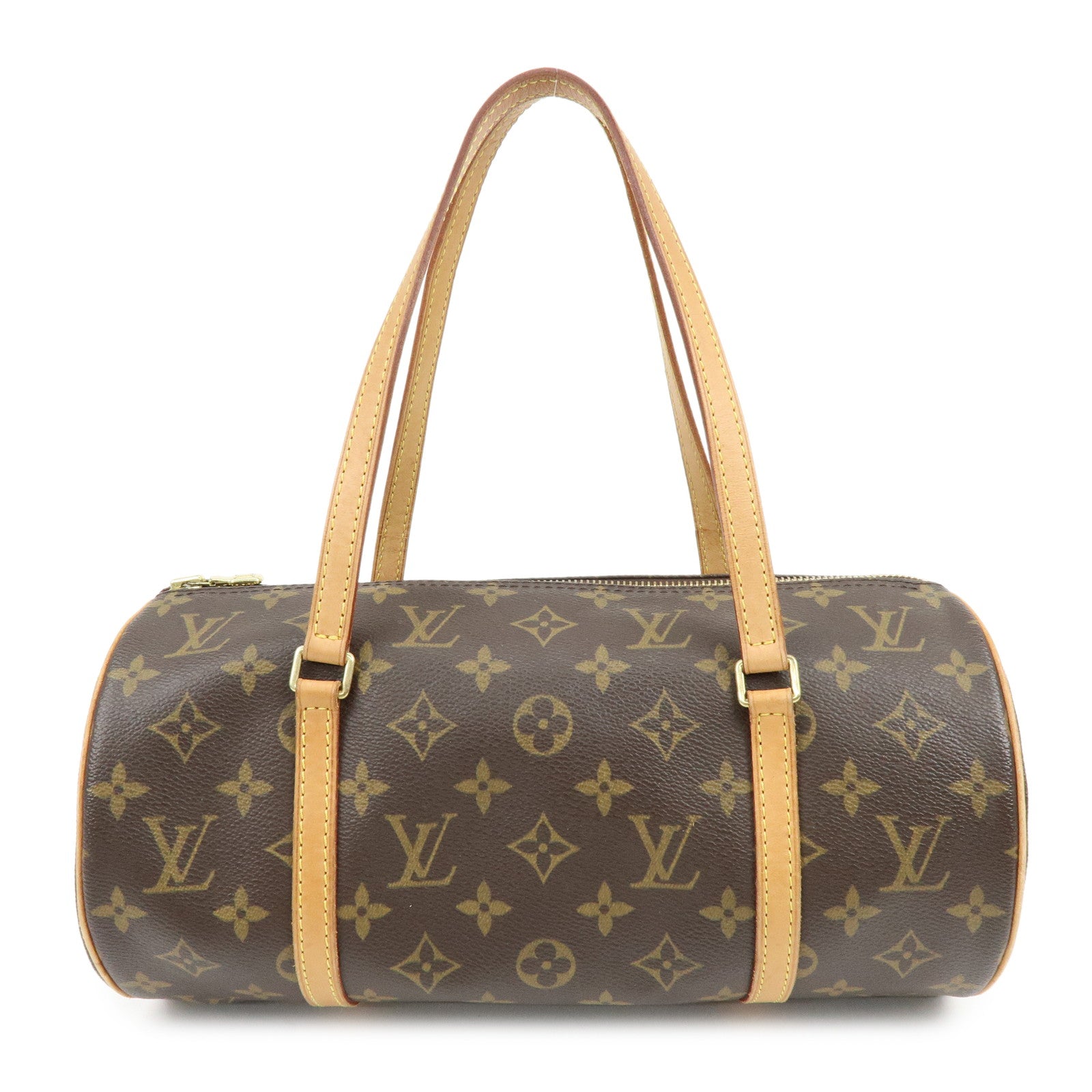 Louis Vuitton Monogram Papillon 30 Hand Bag Brown M51385
