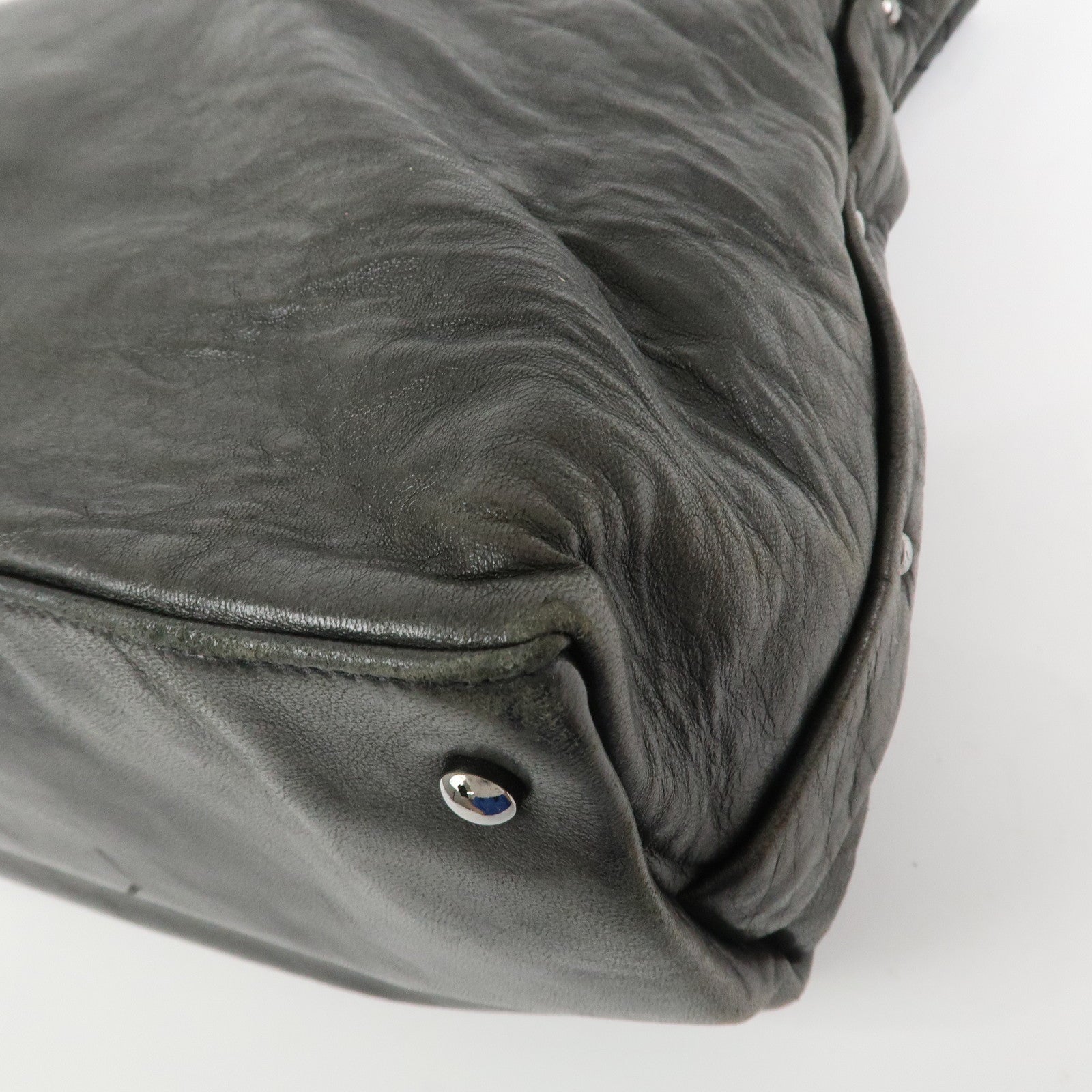 CHANEL Matelasse COCO Mark Leather Shoulder Bag Hand Bag Black