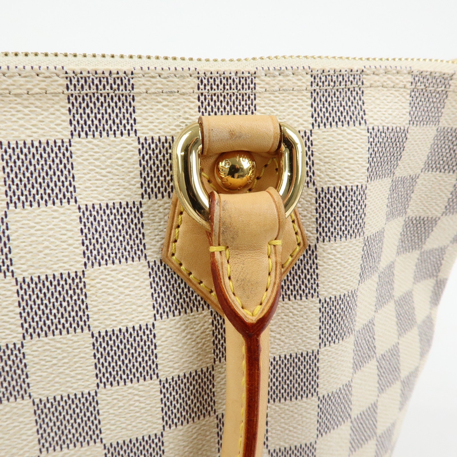 Louis Vuitton Damier Azur Saleya PM Tote Bag Hand Bag N51186