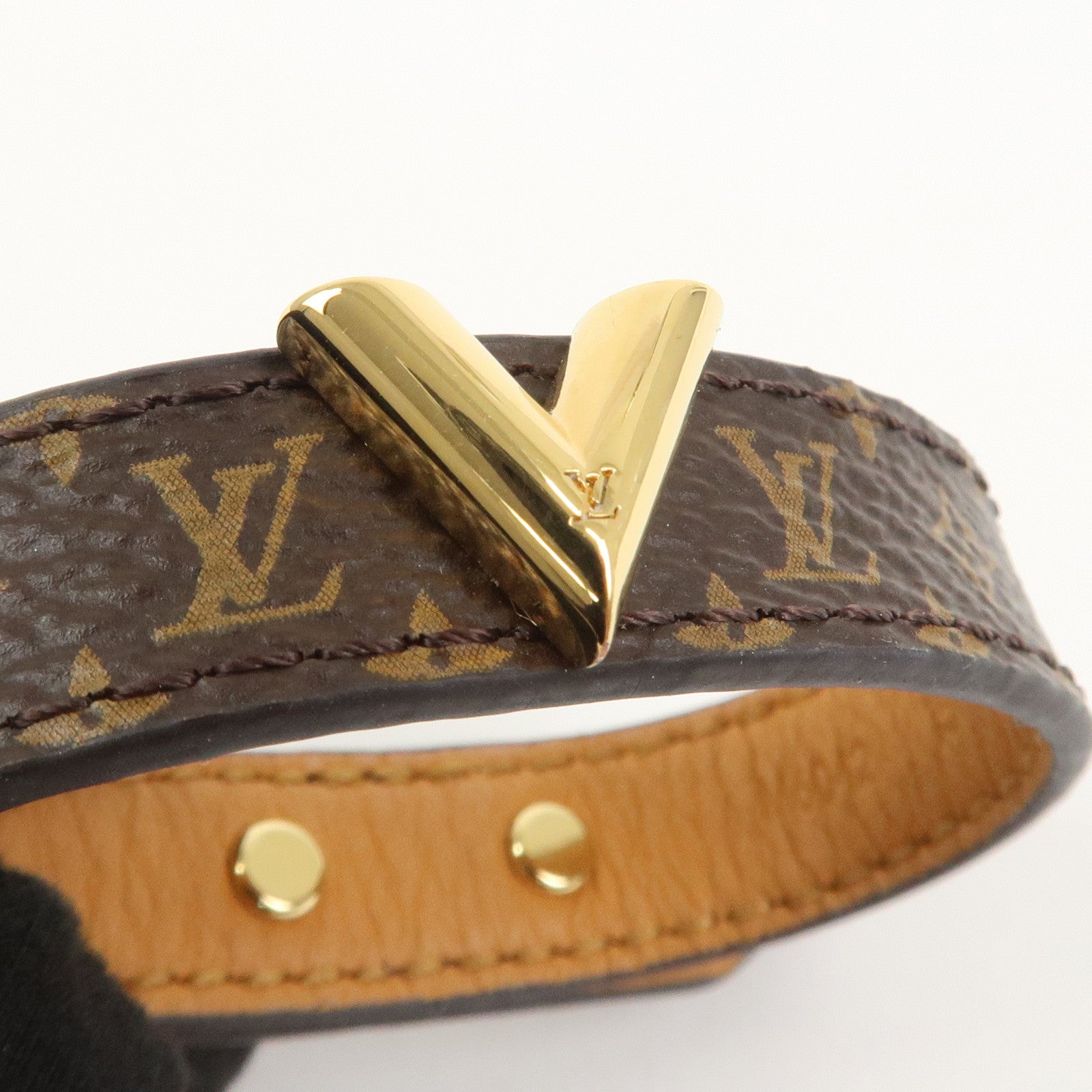Louis Vuitton Monogram Essential V Bracelet Brown M6042